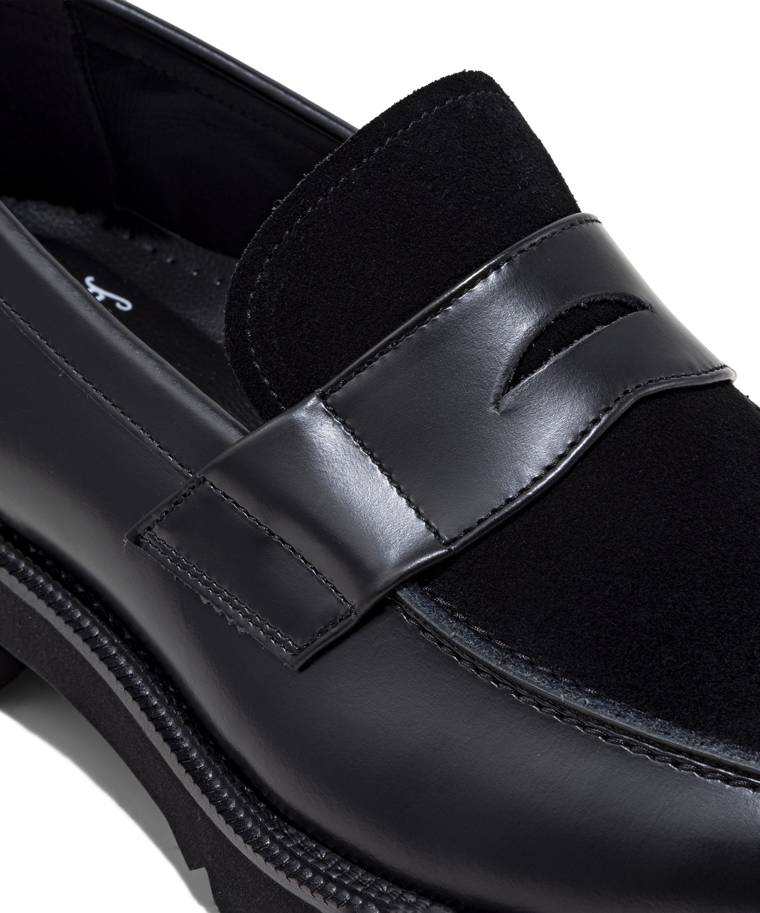 NEW CLASSIC COIN LOAFERS　BLACK BLACK SUEDE 