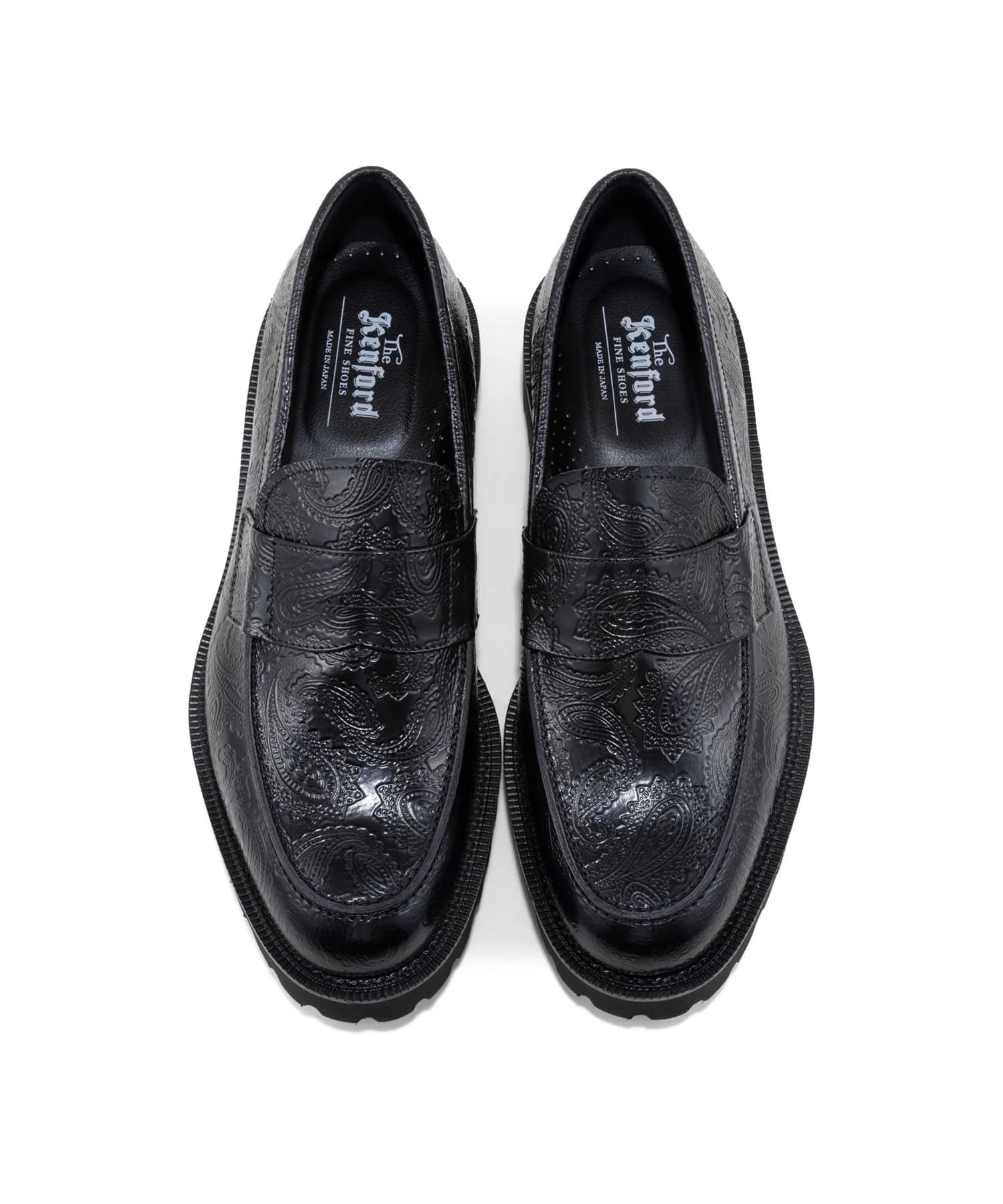 NEW CLASSIC COIN LOAFERS　BLACK PAISLEY The Kenford FINESHOES