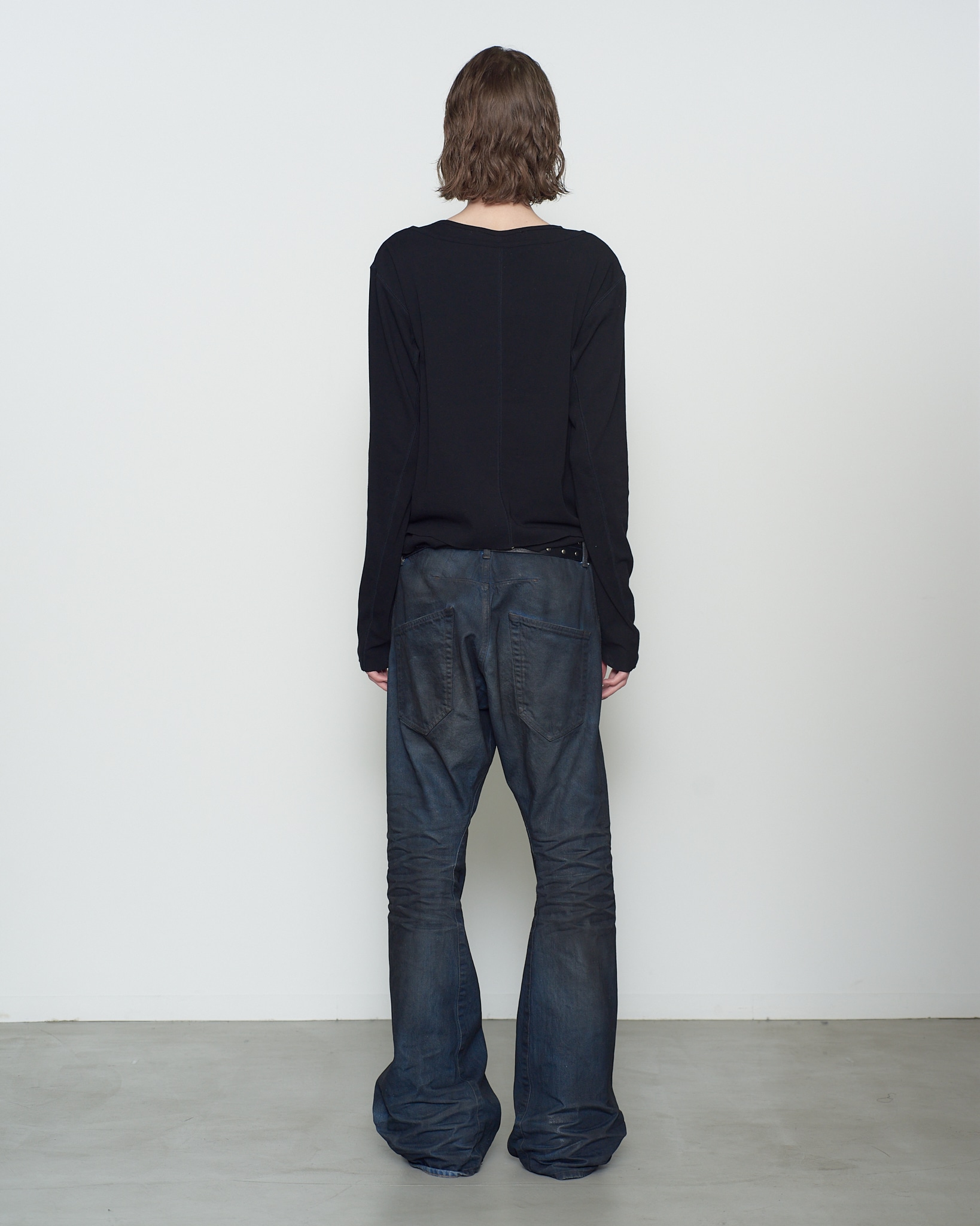 DOUBLE LAYERED LONG SLEEVE T SHIRT NVRFRGT