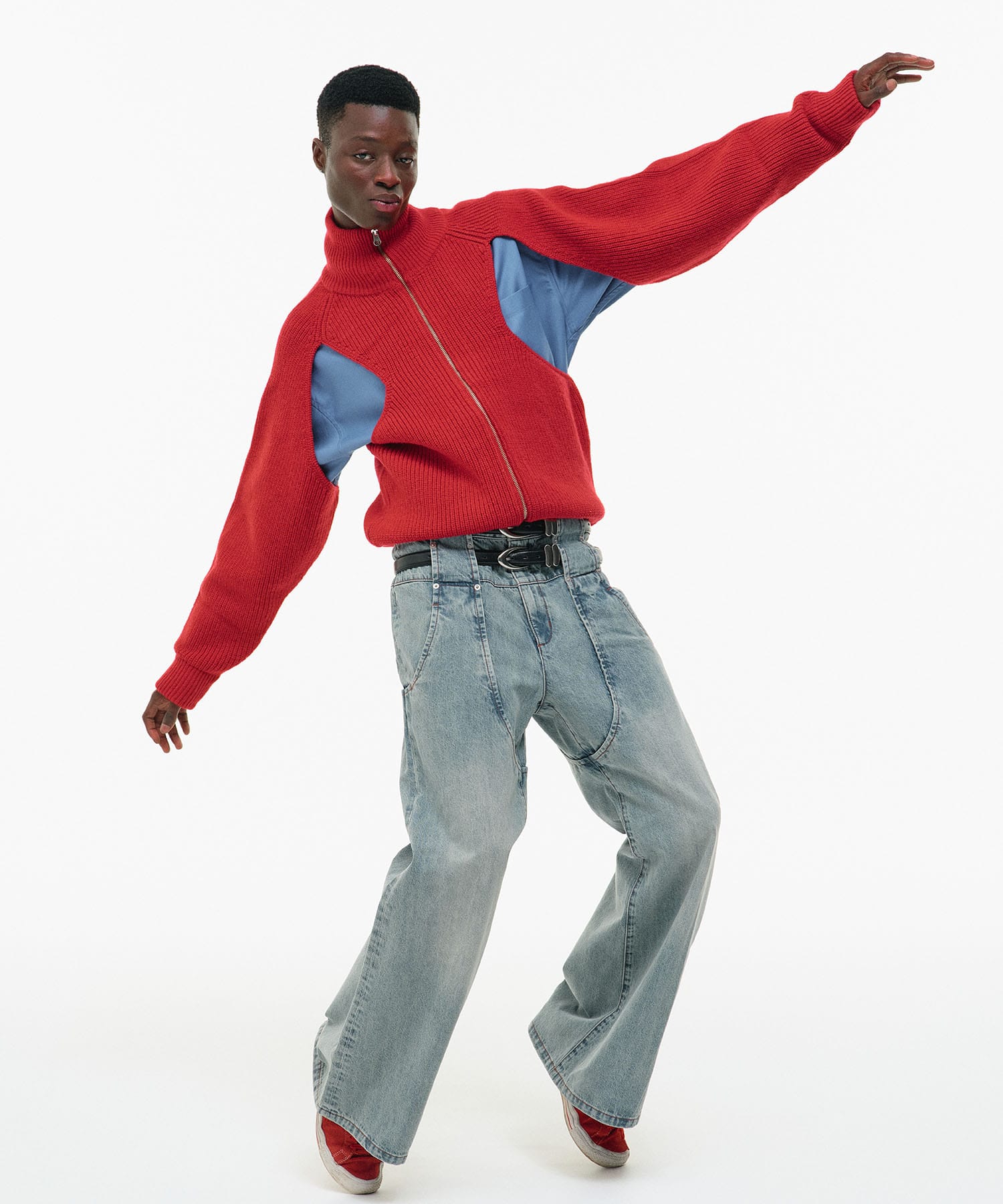 CUT-OUT DRIVER KNIT GOAT ESSENCE