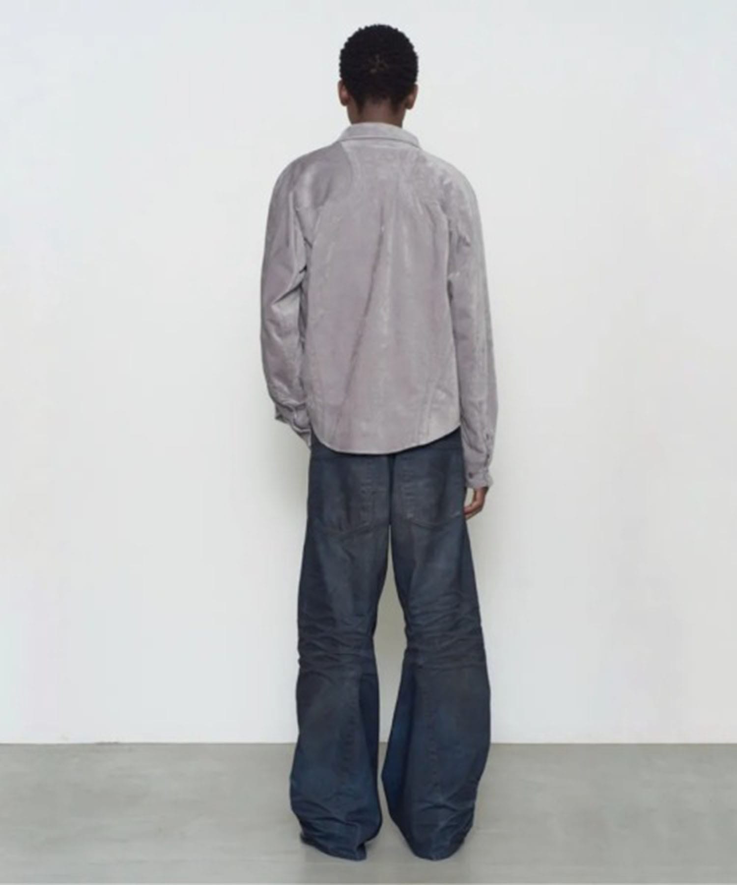 3D TWISTED WIDE LEG JEANS NVRFRGT