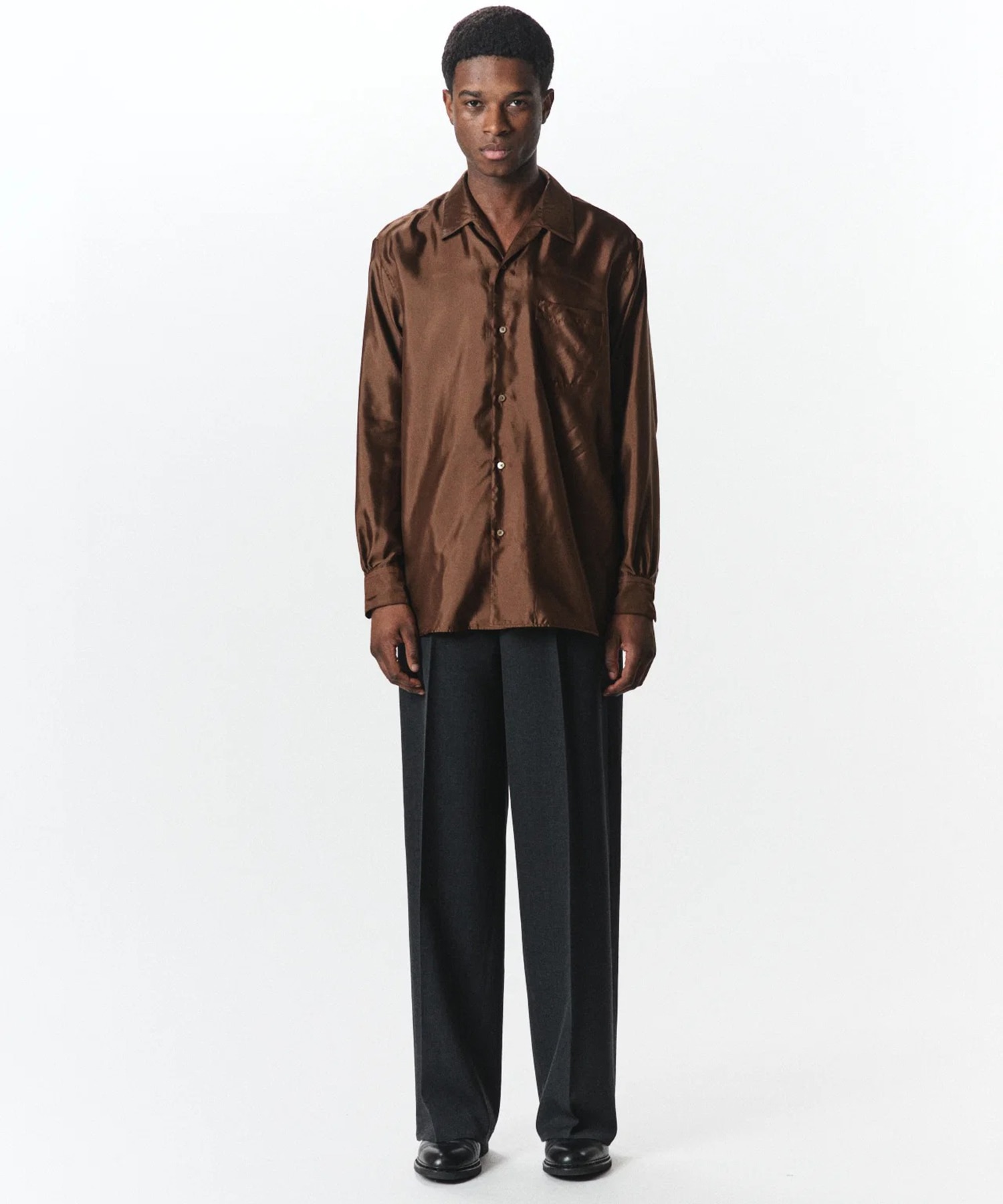 FLAT FRONT WIDE TROUSERS MARKAWARE/marka