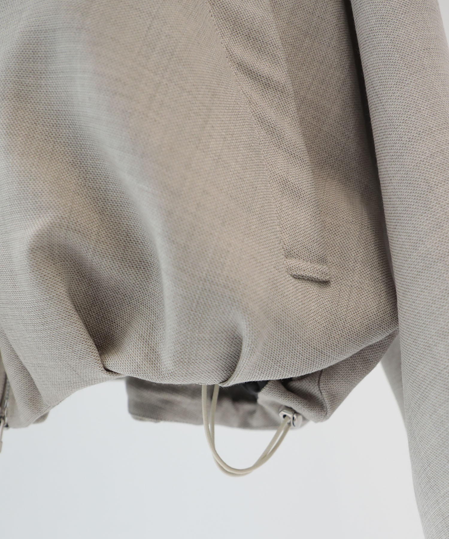 leather collar balloon blouson shark skin CONZ