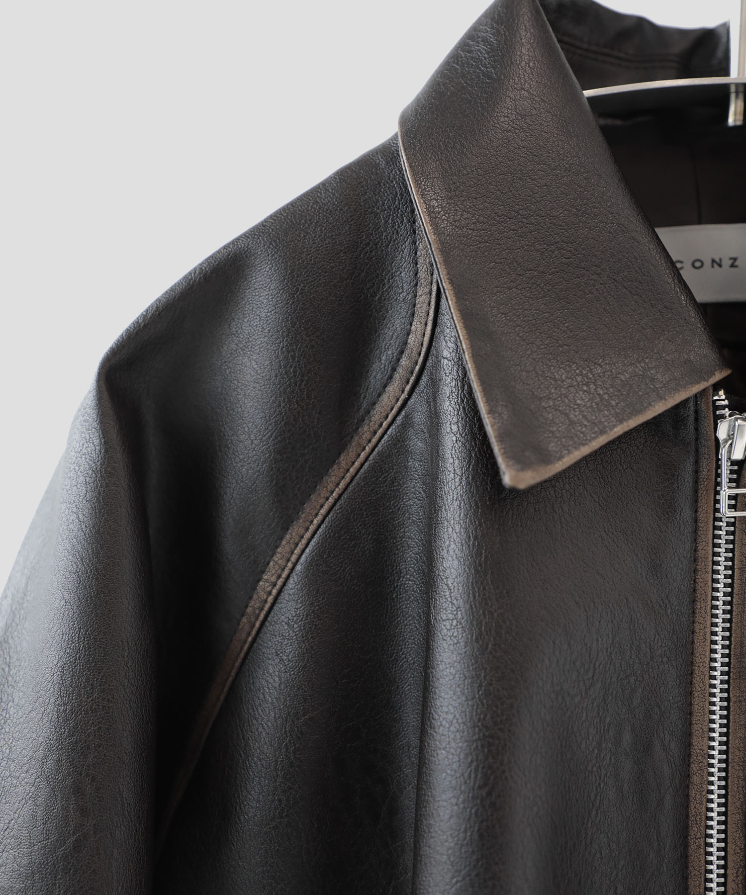 balloon blouson vintage faux leather CONZ