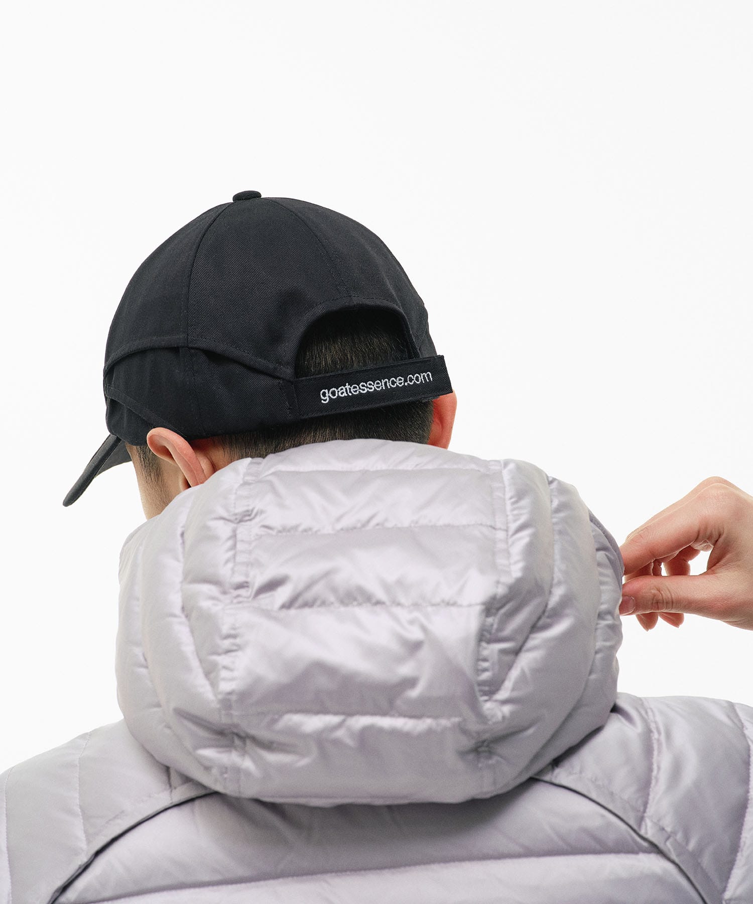 DOUBLE-ZIP HOODED DOWN JACKET GOAT ESSENCE