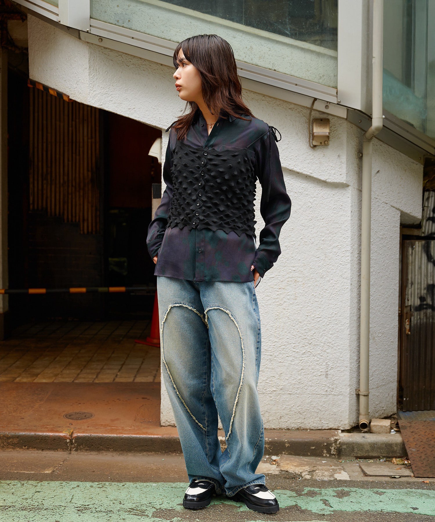 LAYER PATTERN PRINTED SHIRTS ANTHEM A