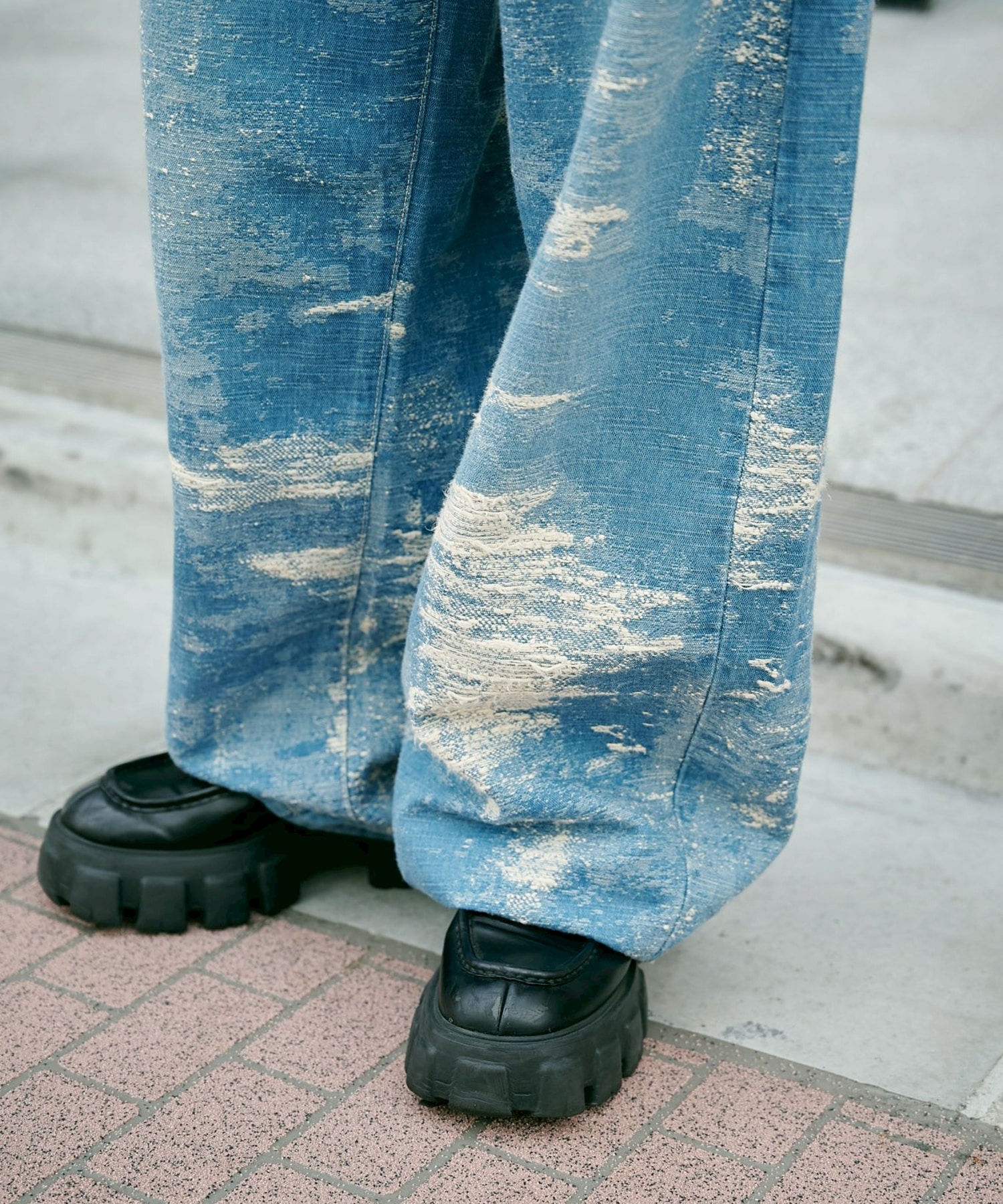 別注TAAKK DENIM CURVELEGPANTS TAAKK