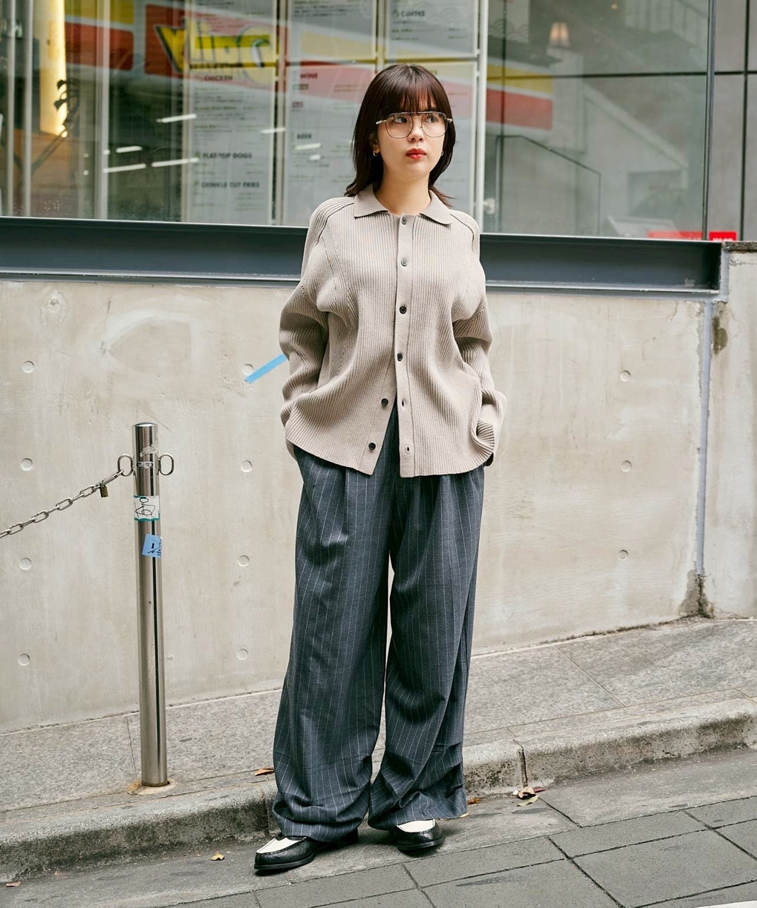 EX.stripe design trousers Knuth Marf