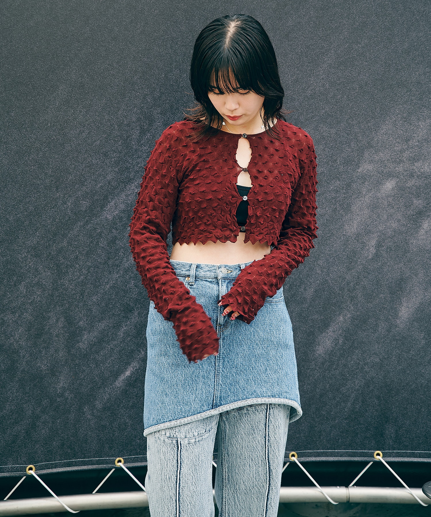 WAVE CUT SKIRT kotohayokozawa