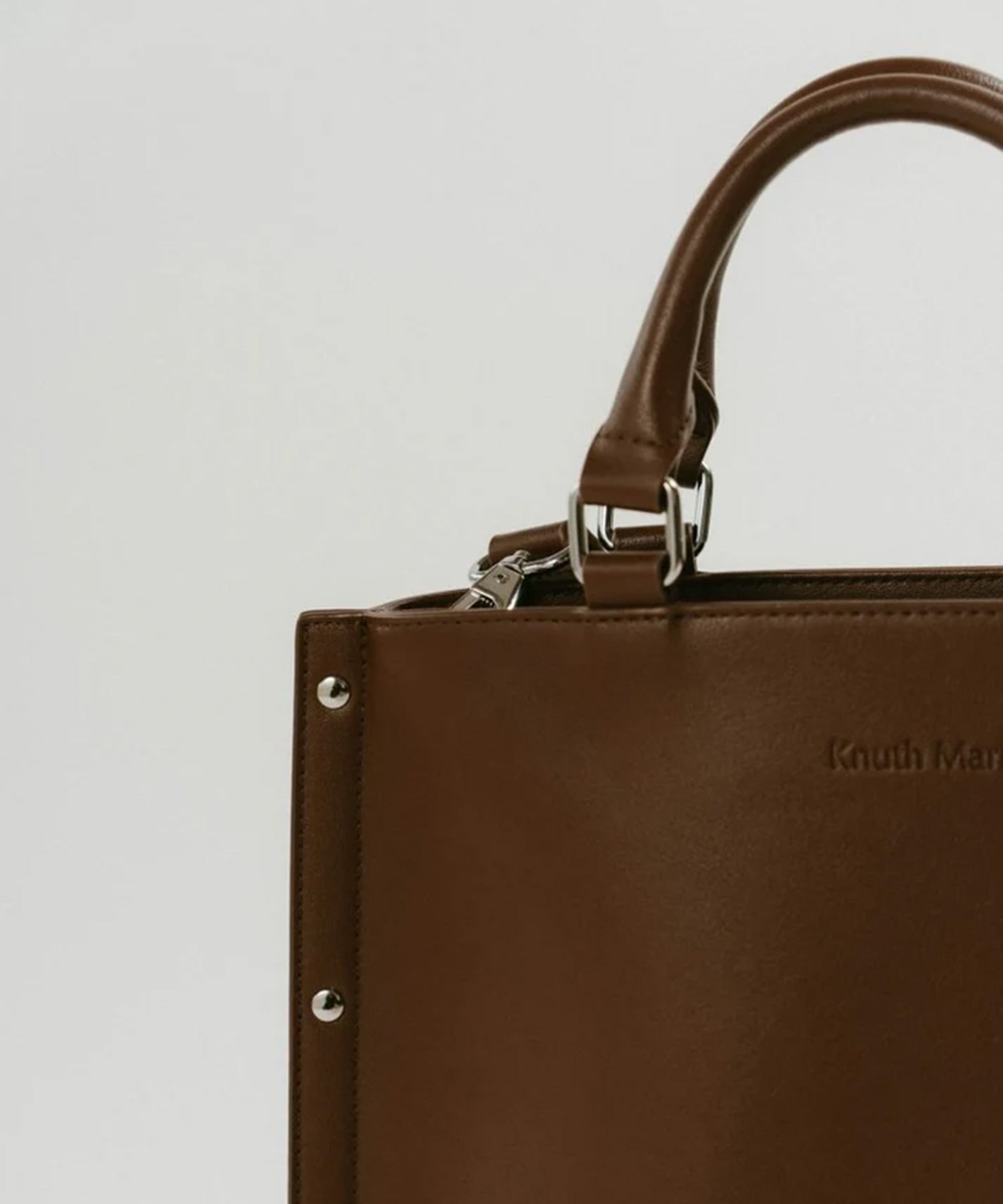side studs leather bag Knuth Marf