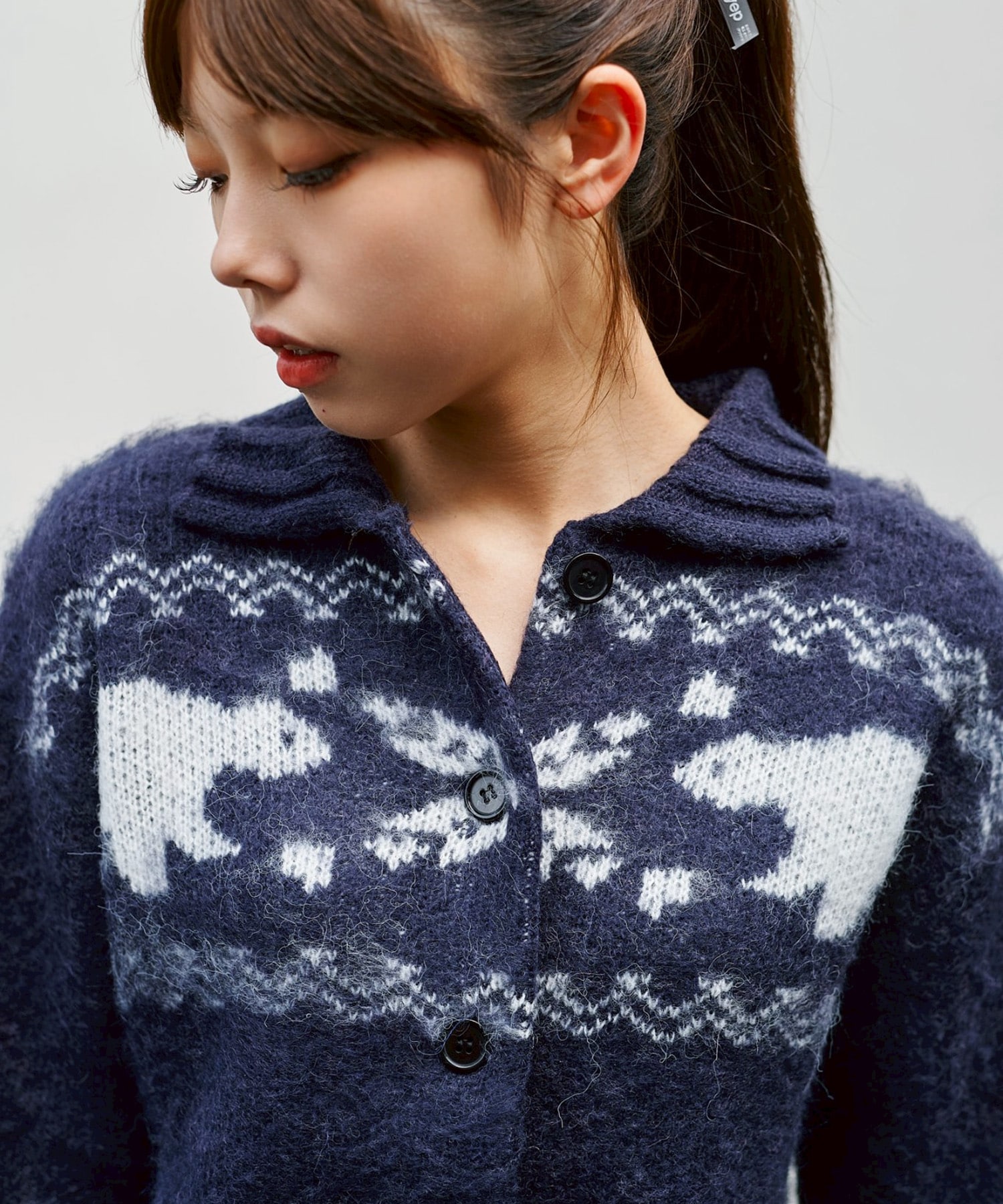 Heart Nordic Short Cardigan BASICKS