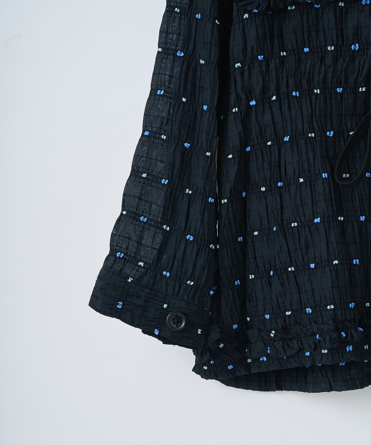 Original jacquard anorak hoodie naokitomizuka