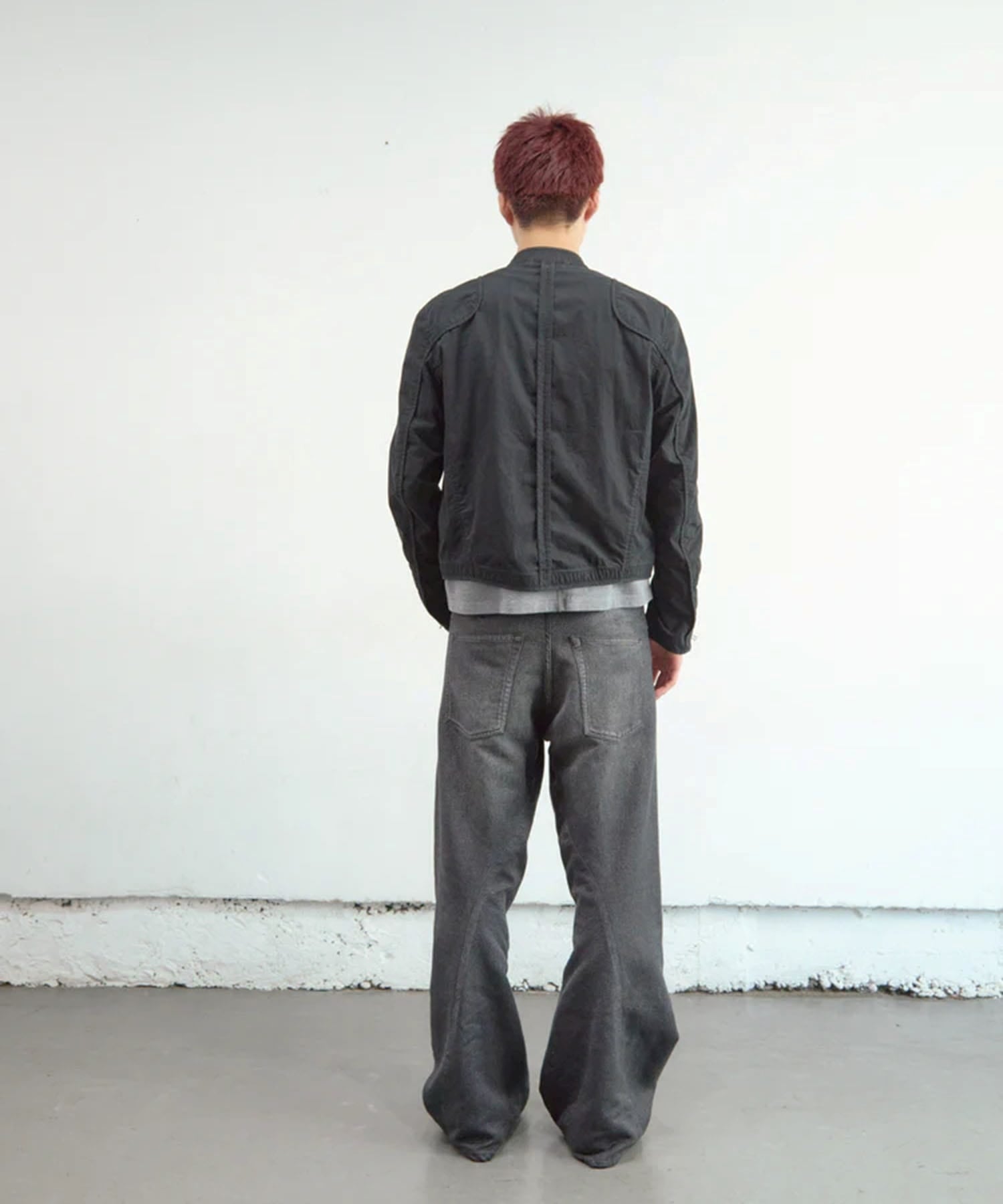 PANELLED MOTOR CYCLE JACKET NVRFRGT