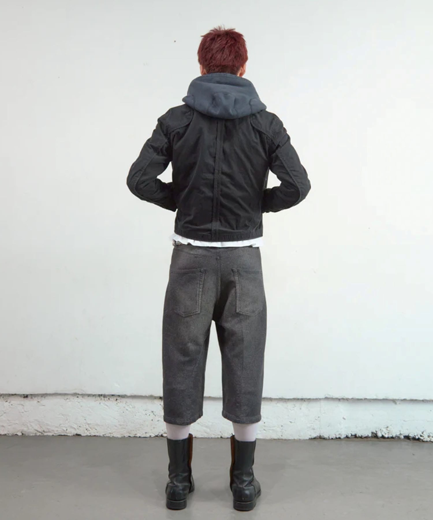 PANELLED MOTOR CYCLE JACKET NVRFRGT