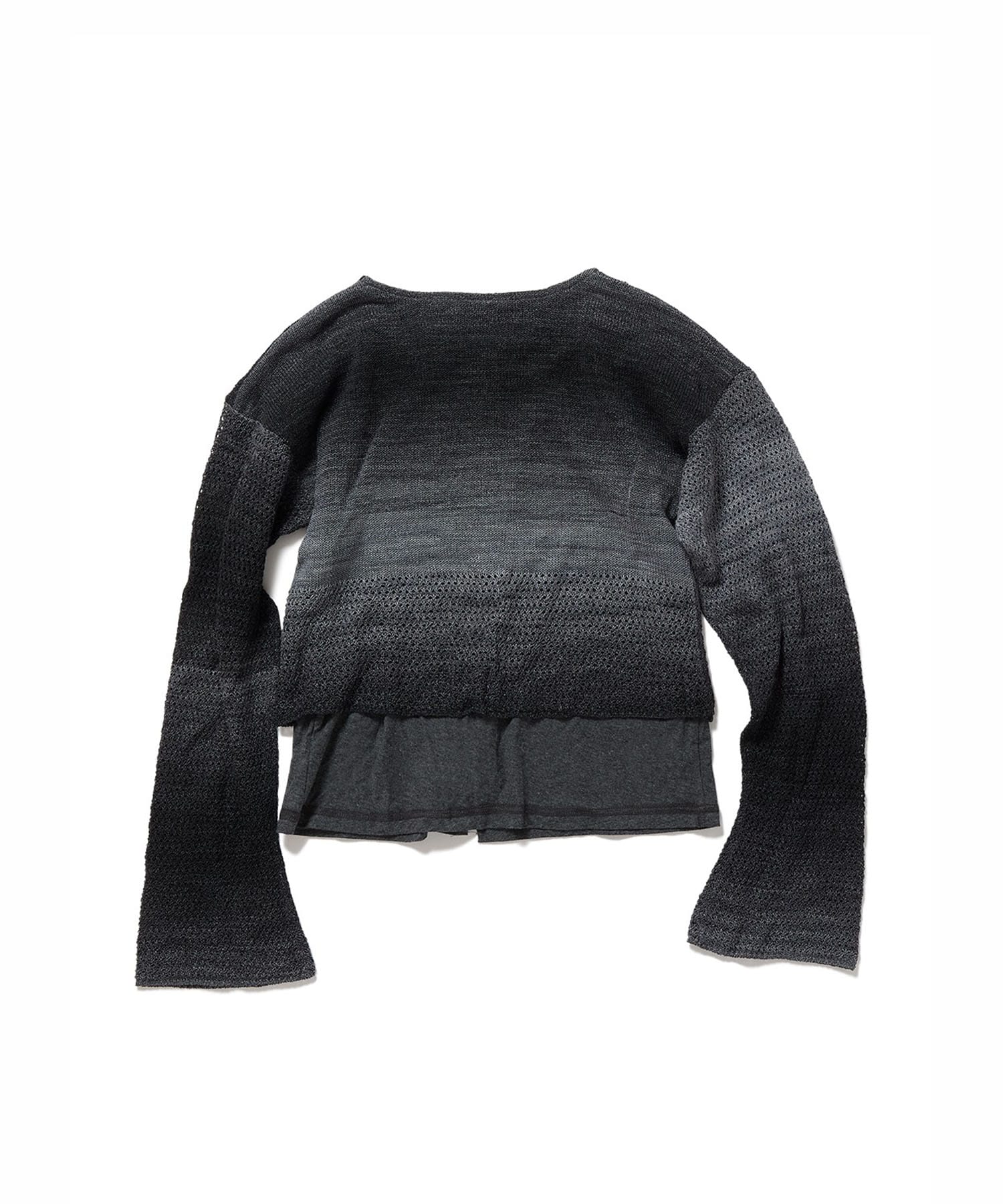 Double T-Layered Knit Cardigan PERVERZE