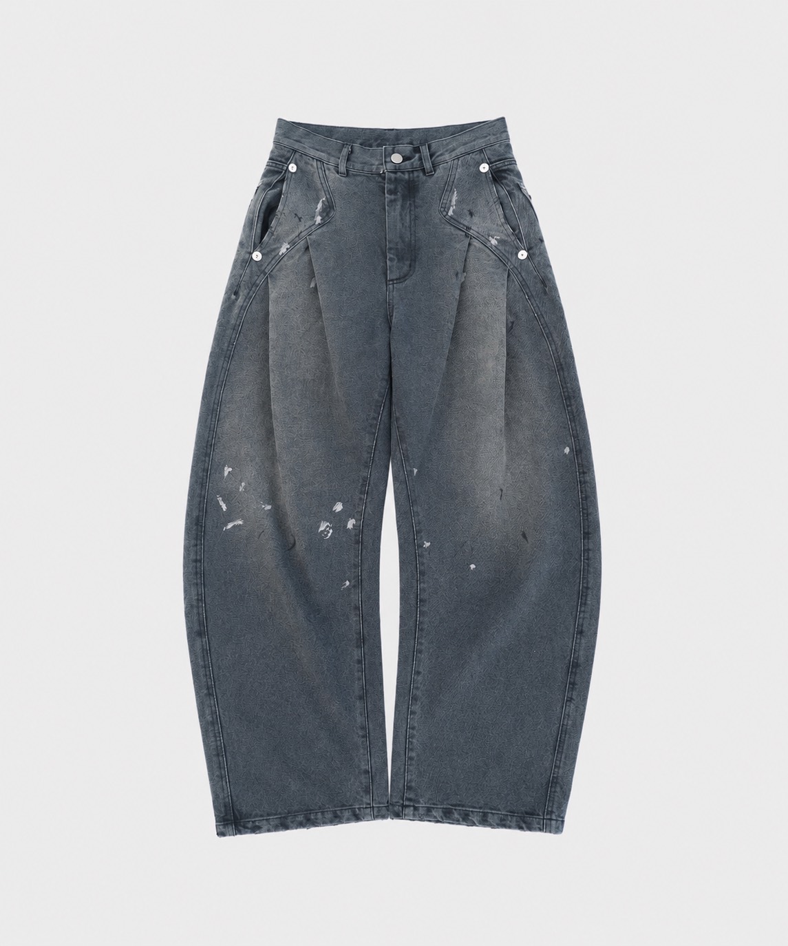dark wash curve denim deep blue CONZ