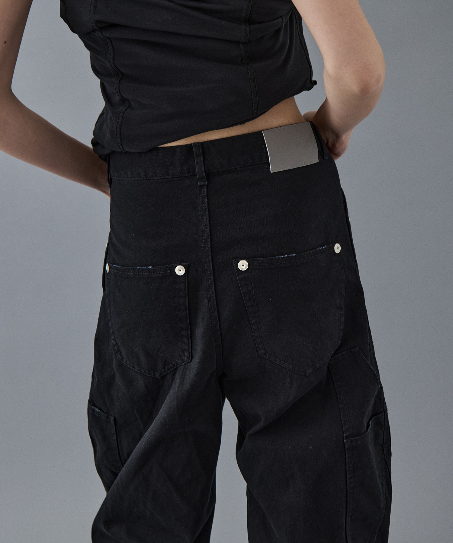 duck double knee curved leg pants CONZ