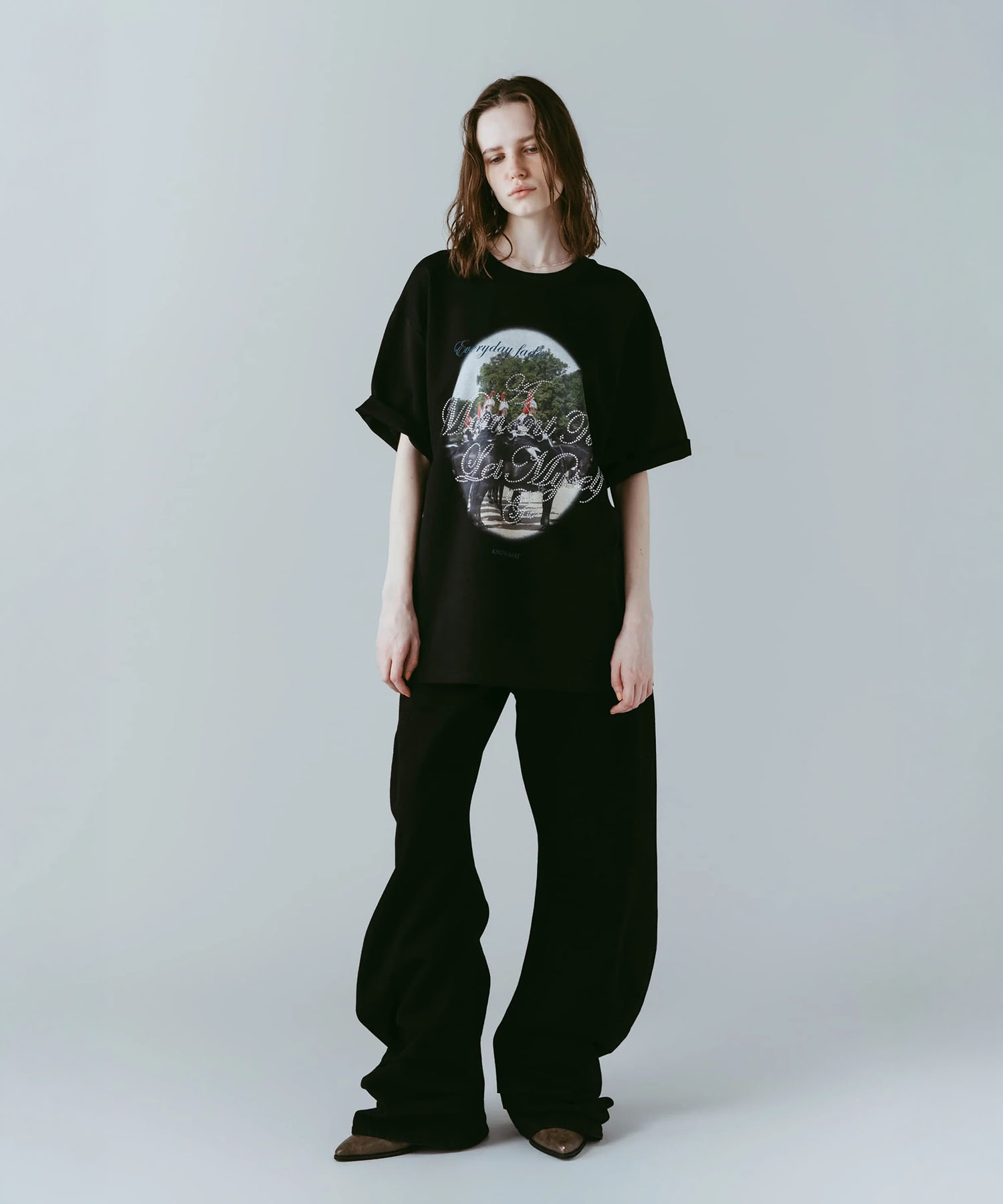 rhinestone graphic tee(unisex) Knuth Marf
