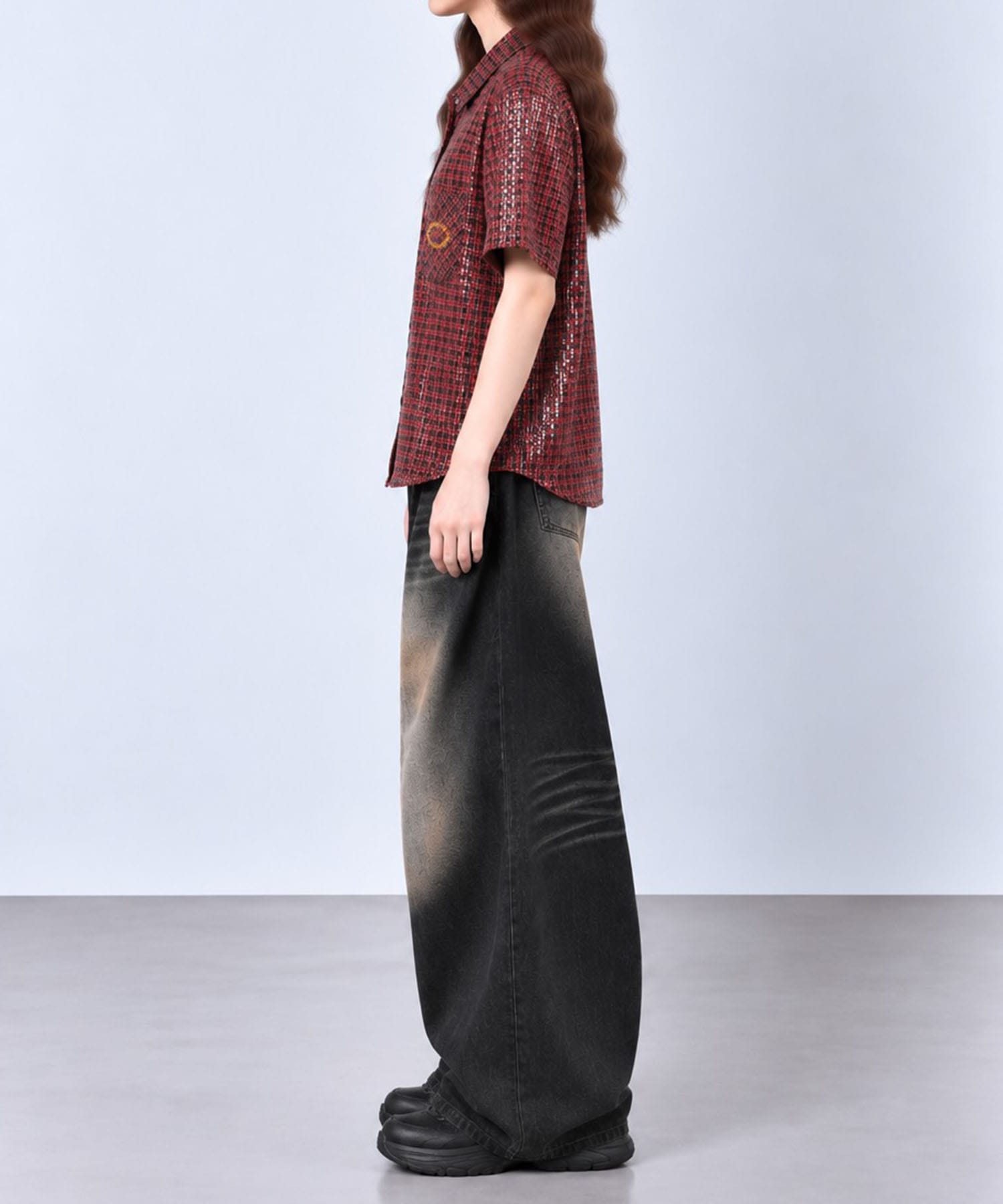 WMS SHEER SPANGLE SS SHIRTS AFB