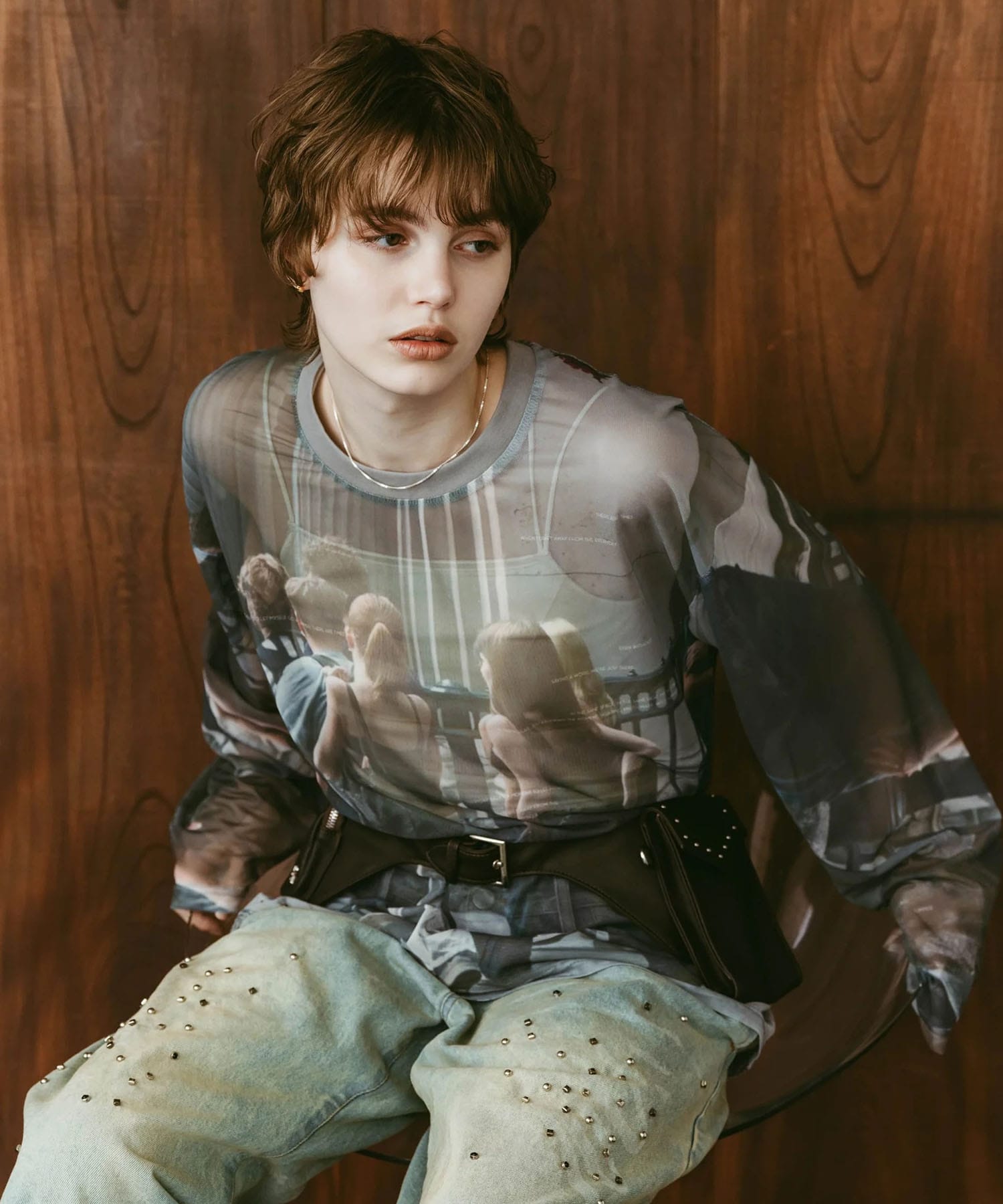 school sheer long-sleeve tee(unisex) Knuth Marf