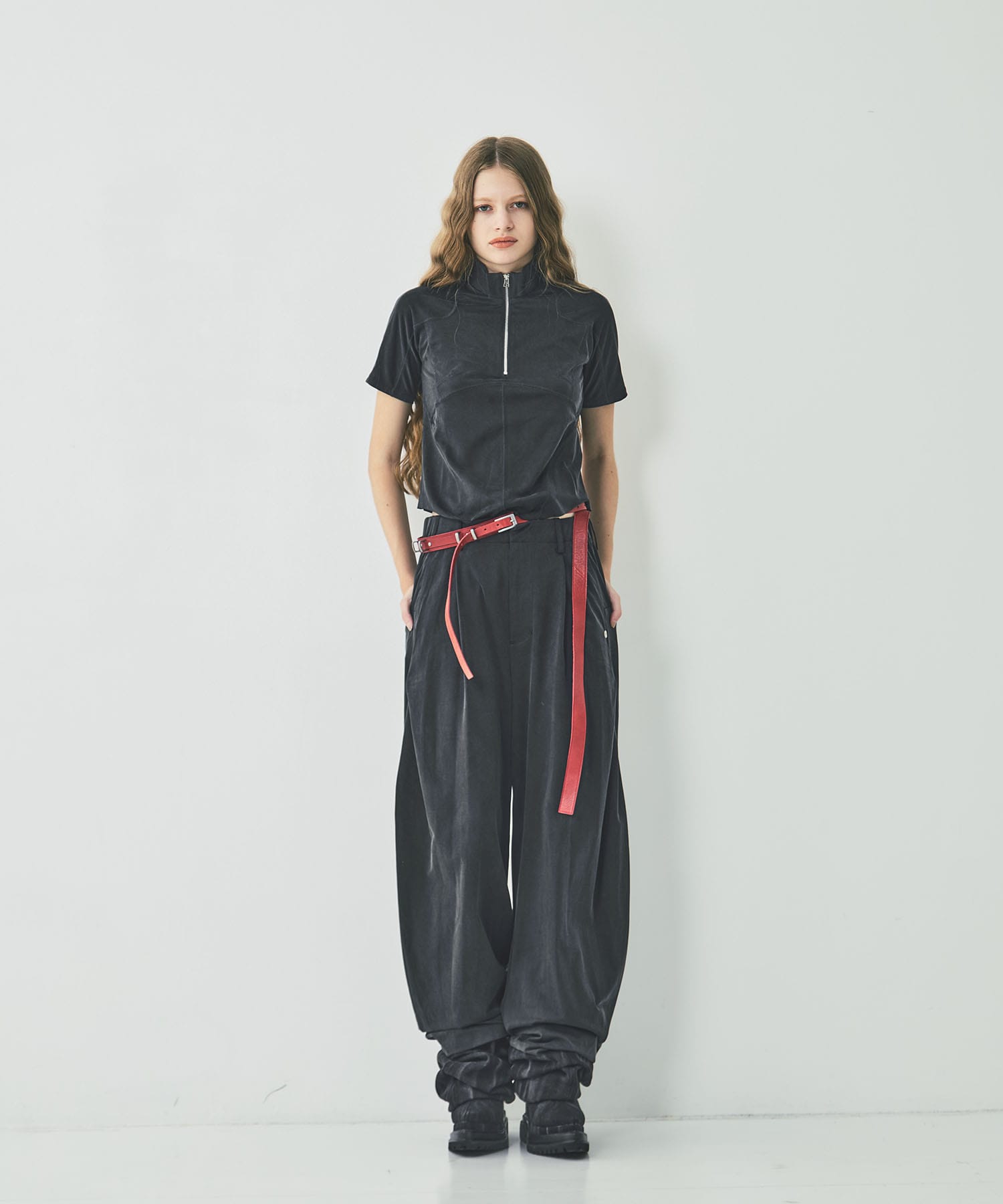 half zip fitted top CONZ