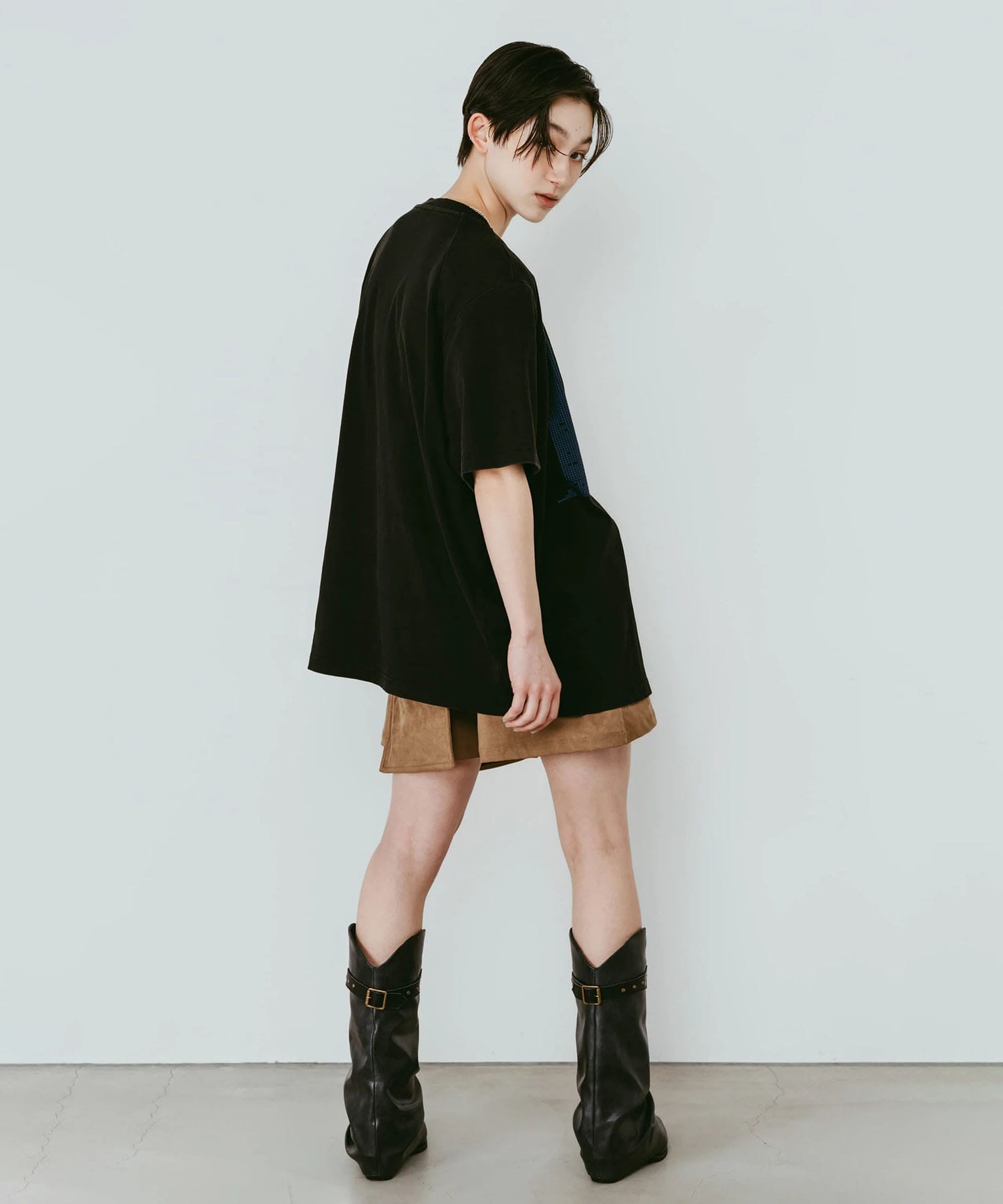 tuck detail oversized tee(unisex) Knuth Marf