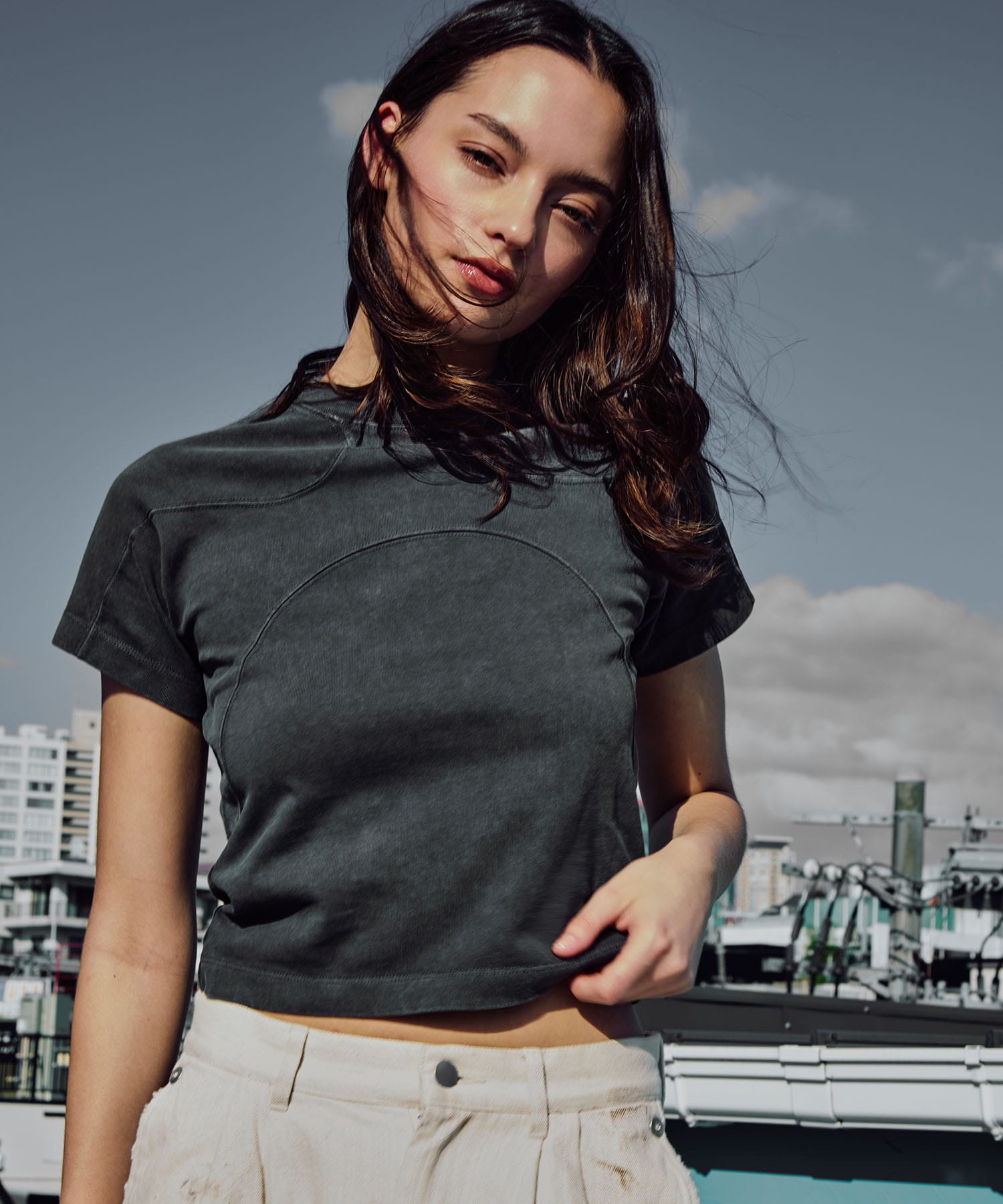 panel short sleeve tee CONZ