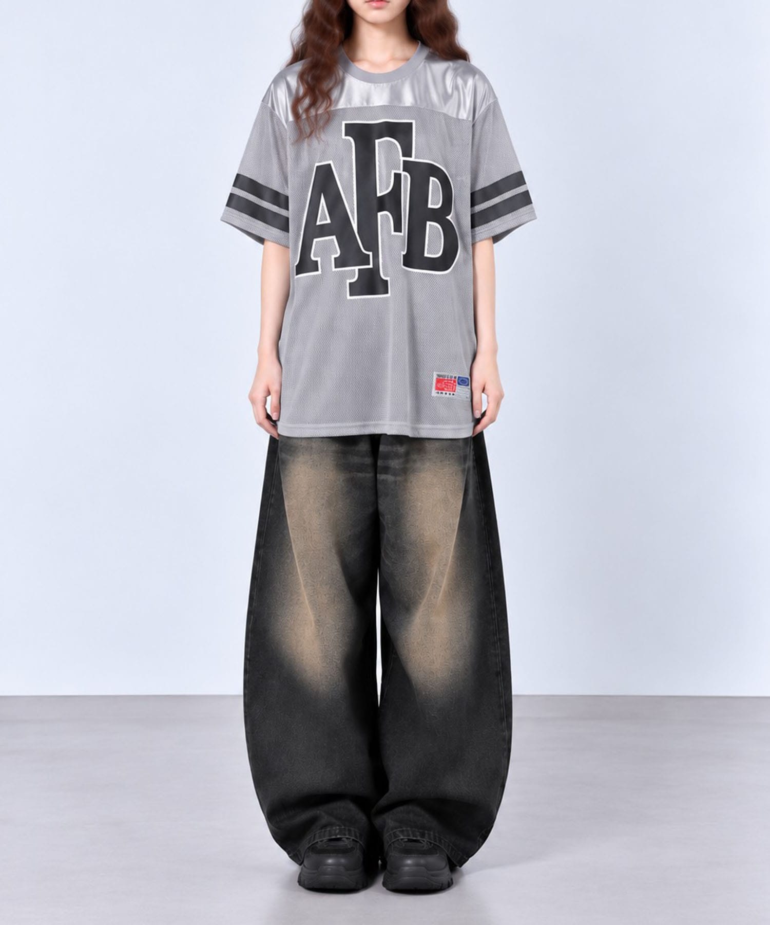 BIG LOGO MESH FOOTBALL TEE AFB