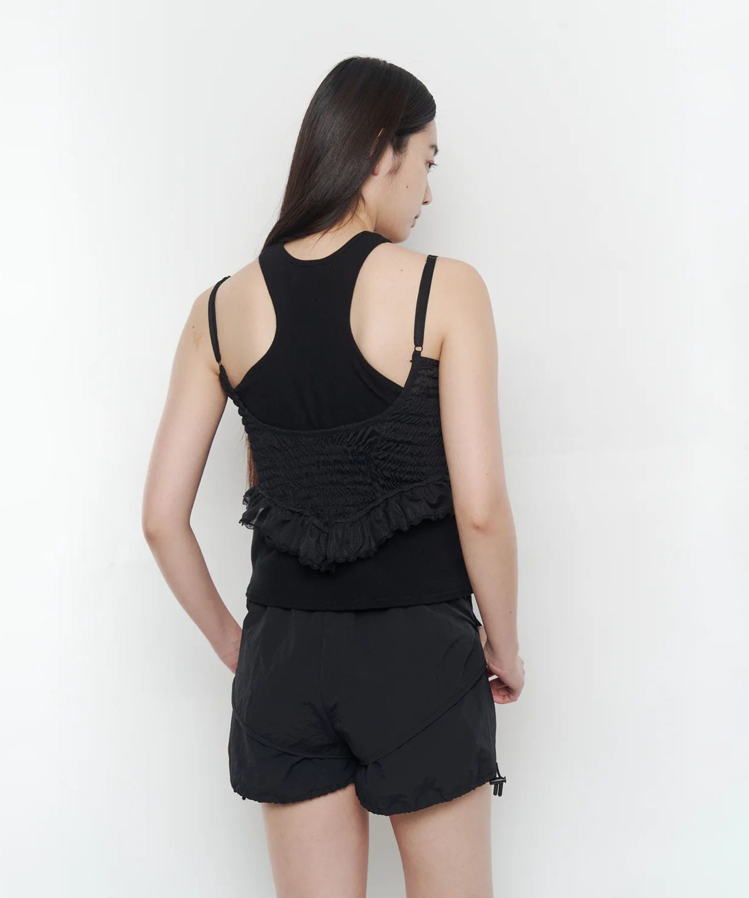 NYLON PUFFY SHORTS POOLDE