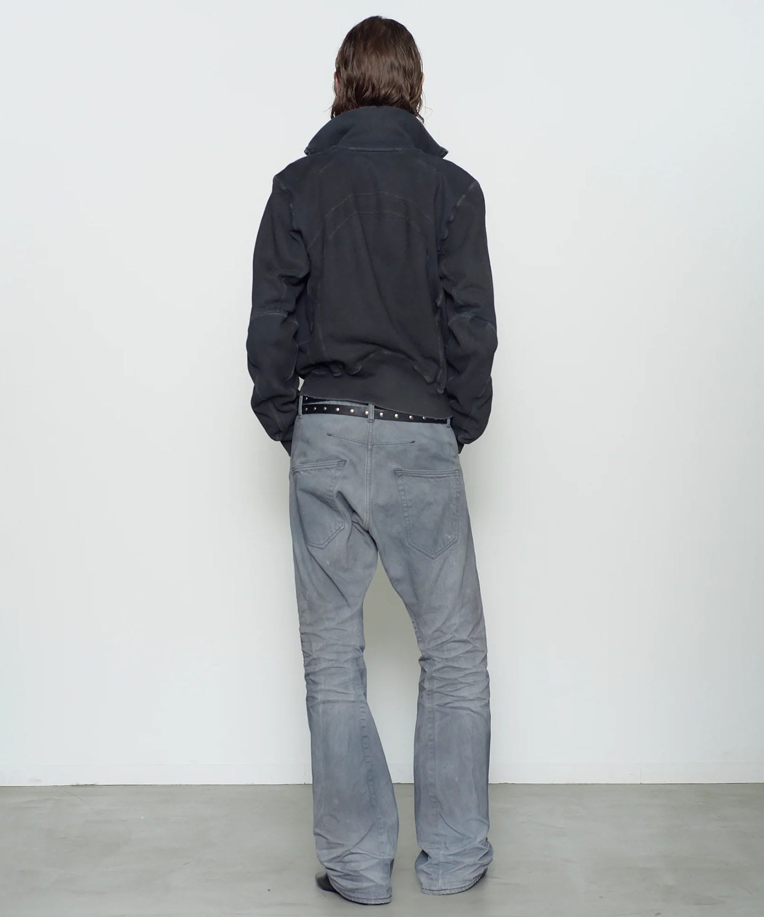 PANELED ZIP UP SWEAT SHIRT NVRFRGT