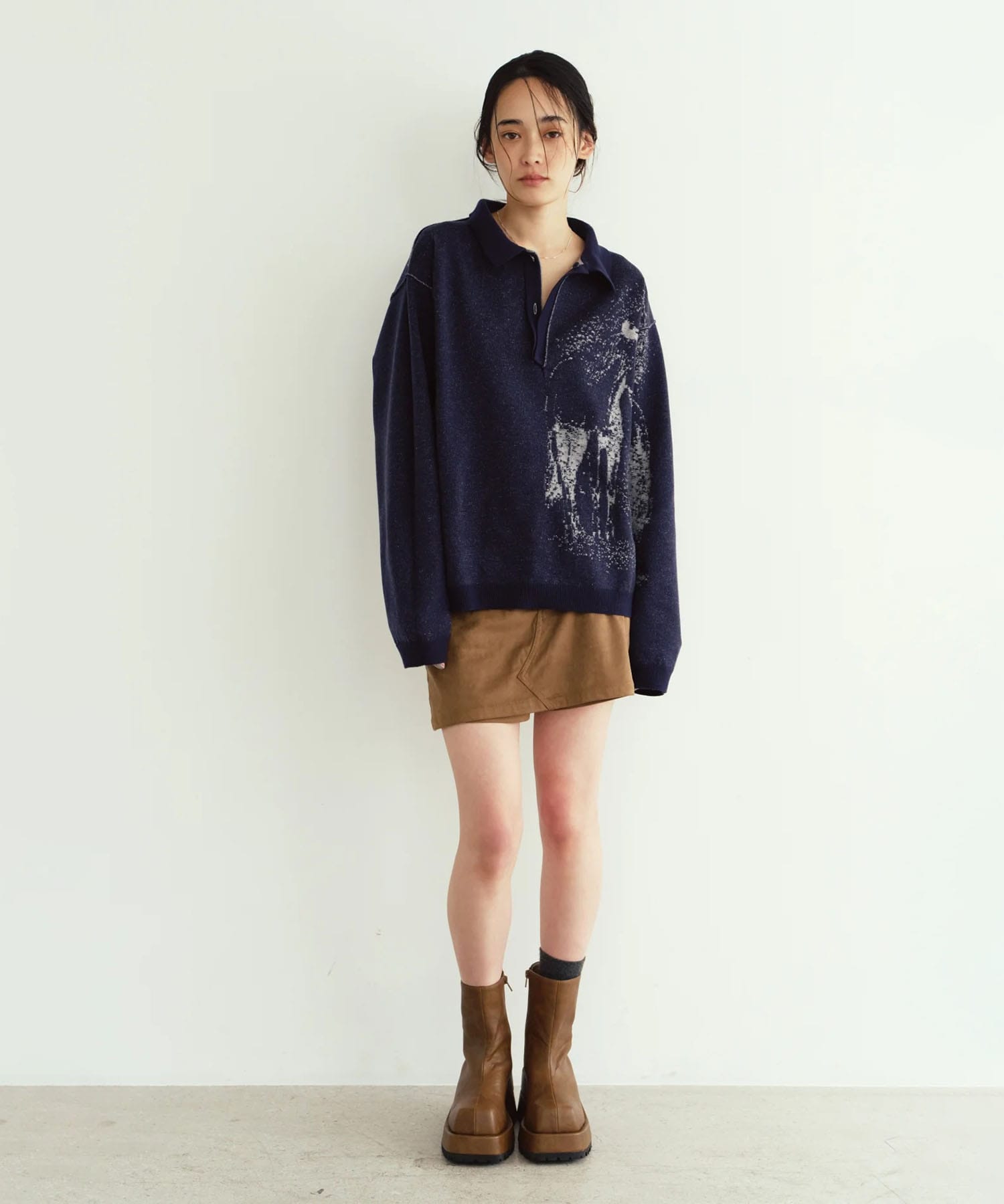 reversible jacquard polo knit Knuth Marf