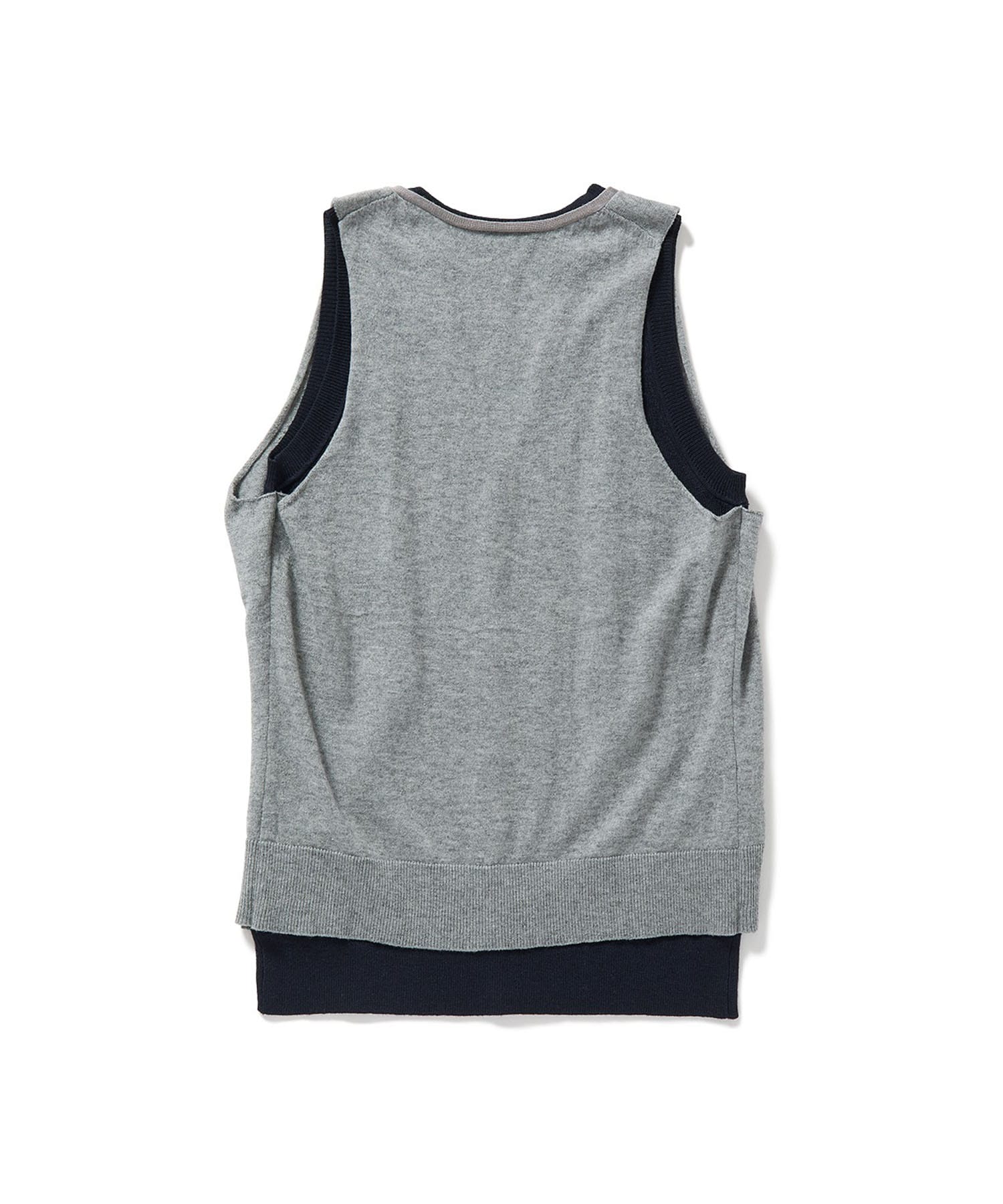 Eyelet Layerd Knit Top PERVERZE