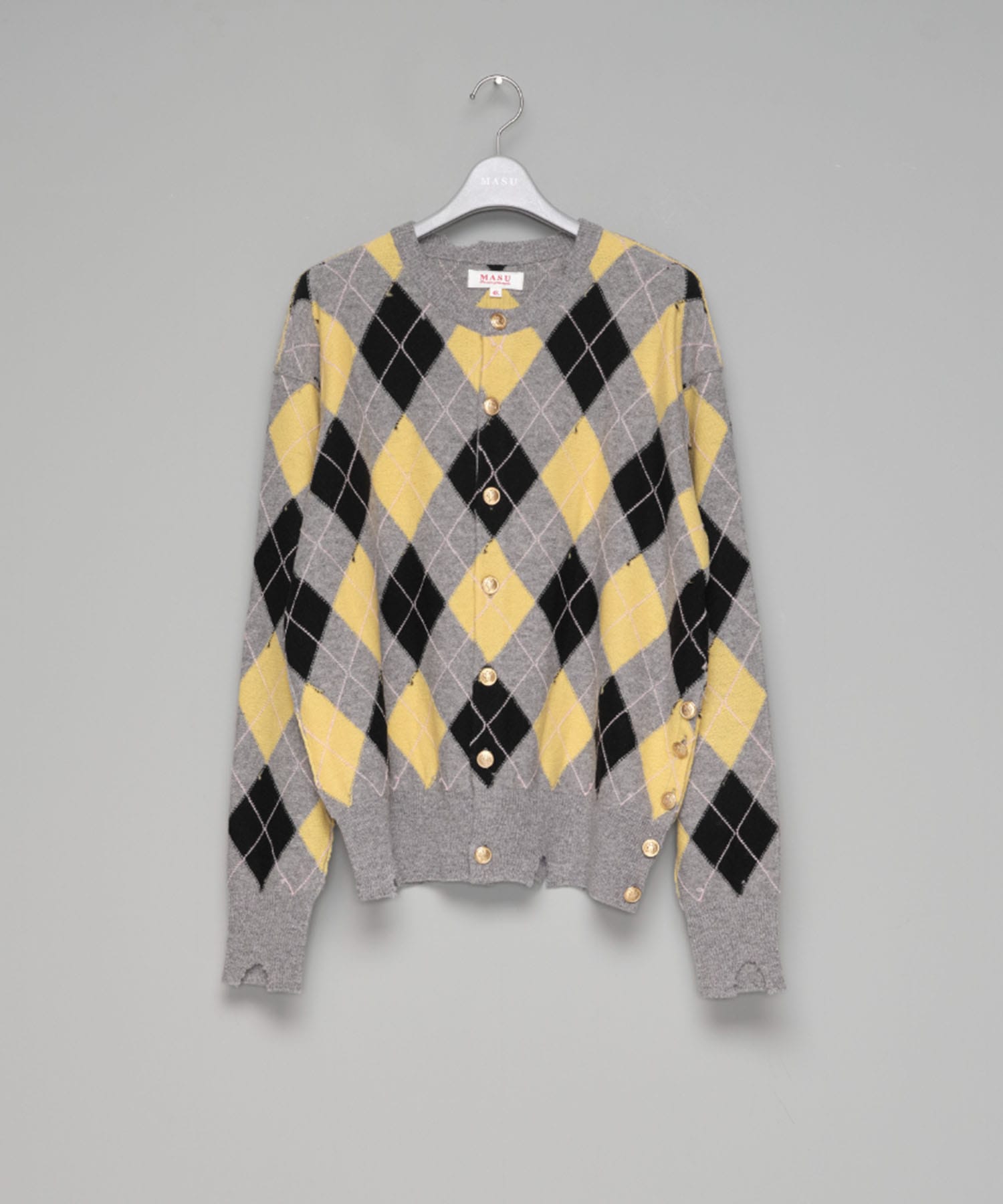 DIAMOND SCRAPED CARDIGAN MASU