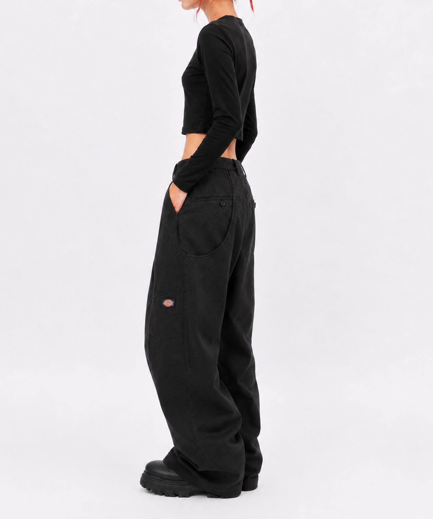 Dickies×NVRFRGT DOUBLE KNEE CURVED LEG UTILITY WORK PANTS NVRFRGT