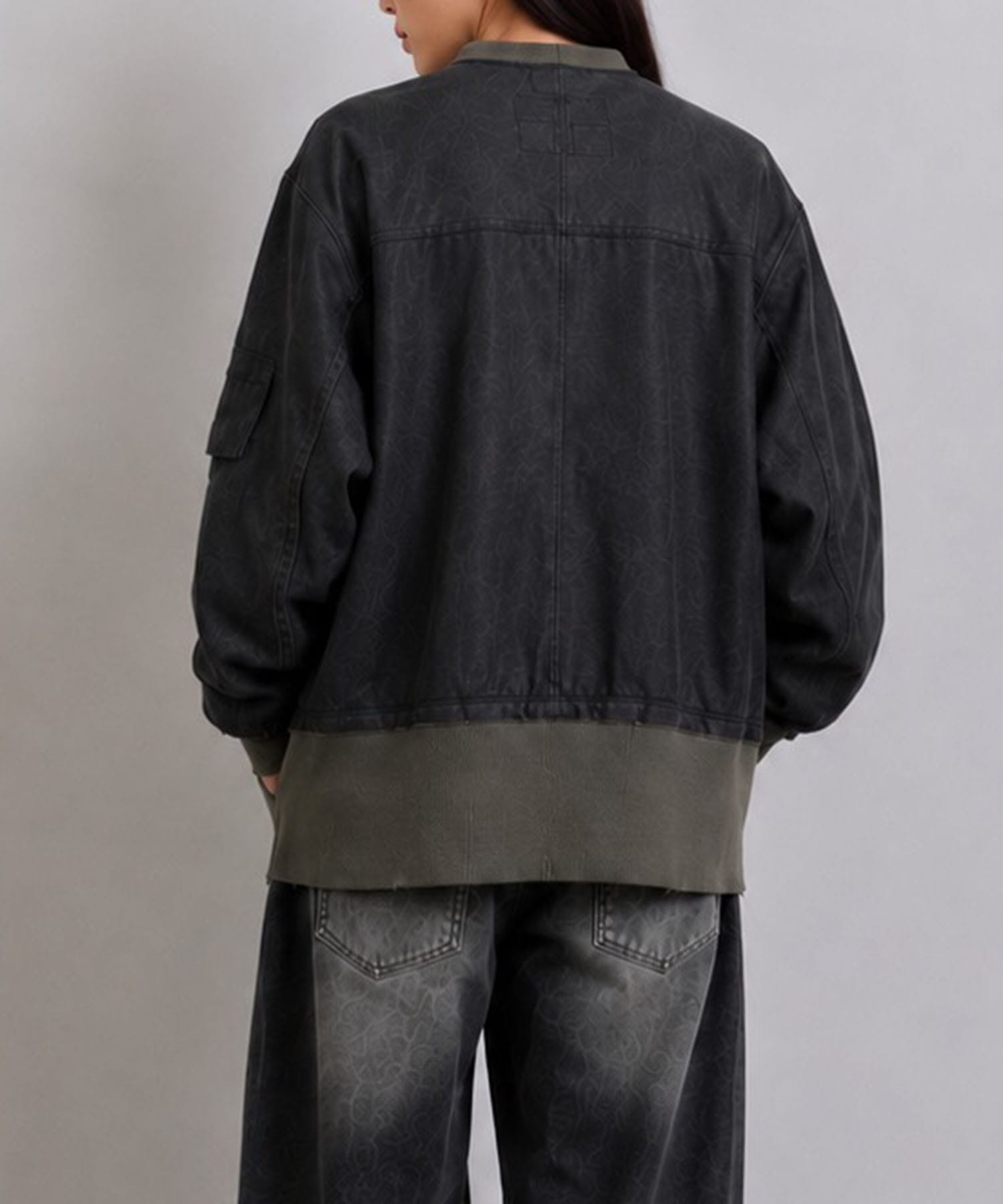 CRACK TERRY MILITARY BLOUSON ANTHEM A