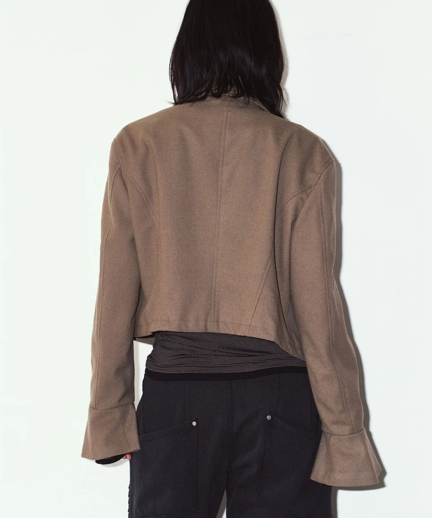 2way cropped frill jacket Knuth Marf