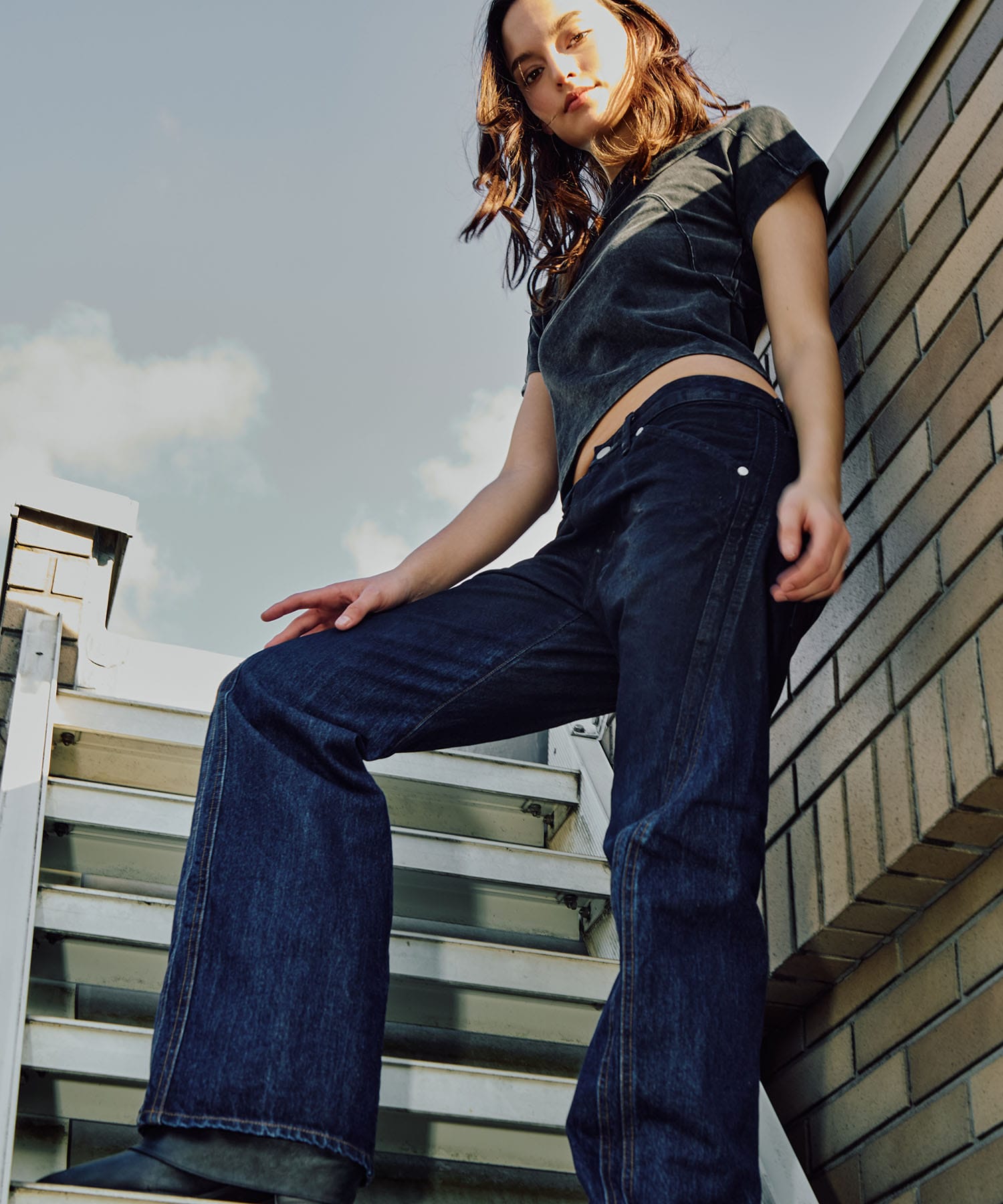 別注 COATING FADE TWIST JEANS NVRFRGT