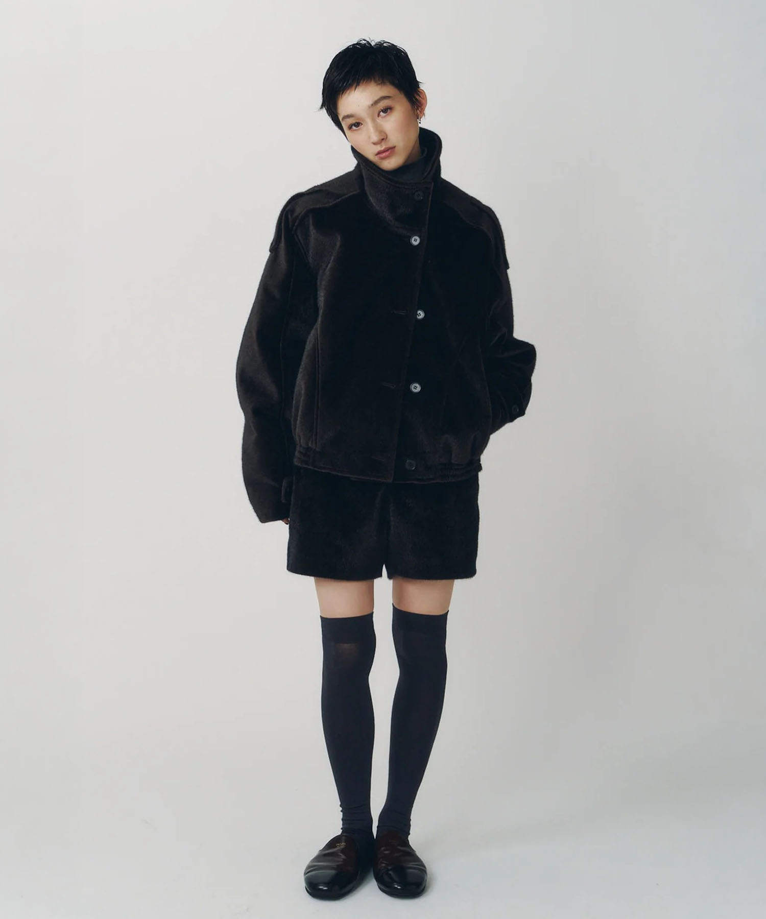 pony-like blouson(unisex)/darkbrown Knuth Marf