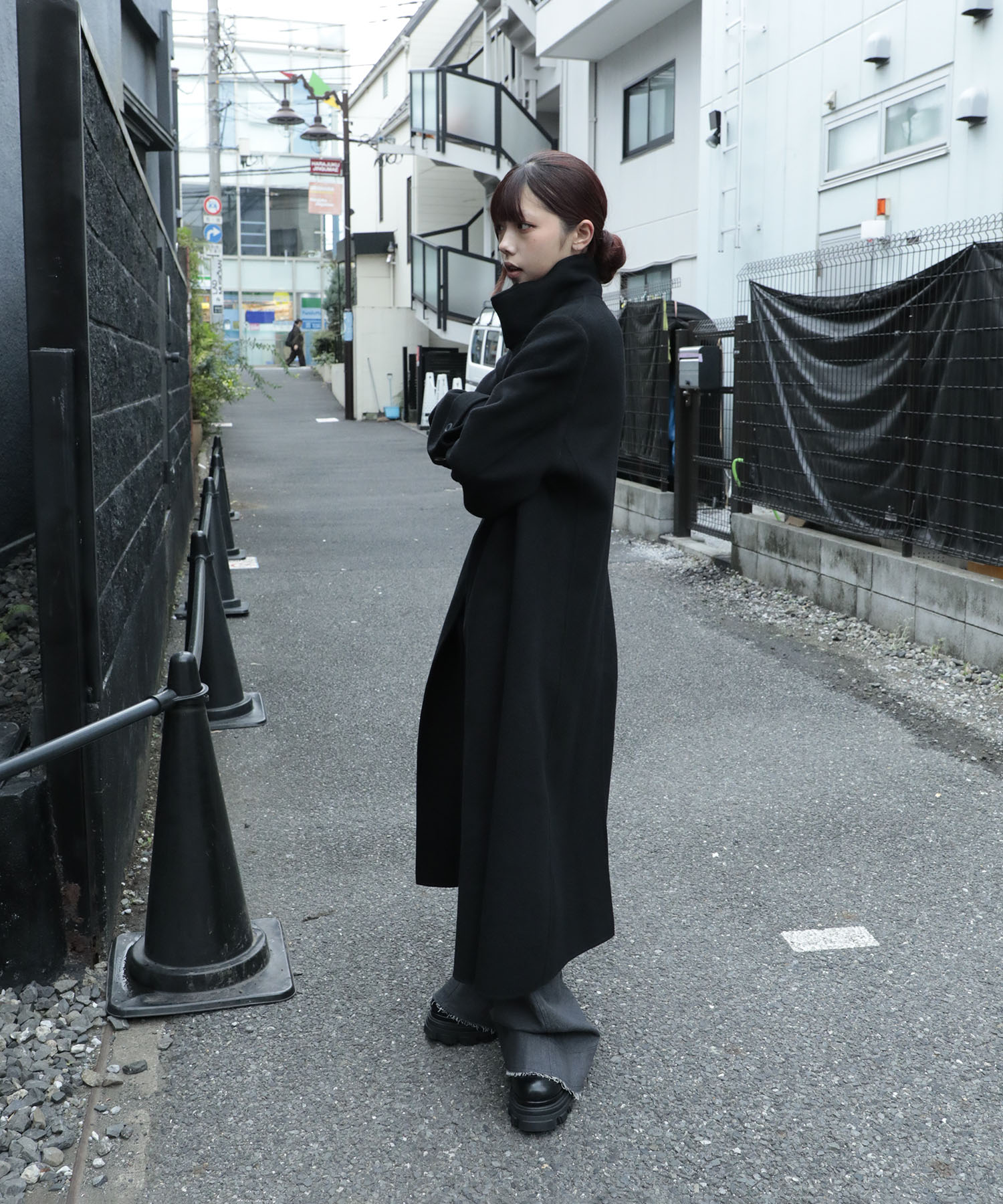 wool cashmere river coat mukcyen