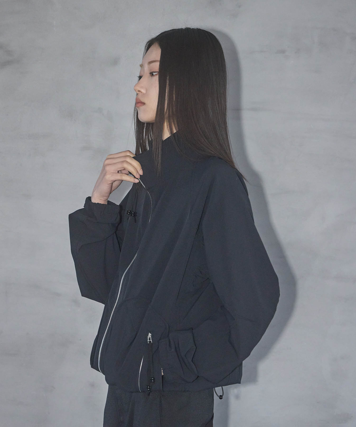 別注 STAND COLLAR ZIP UP JACKET NVRFRGT