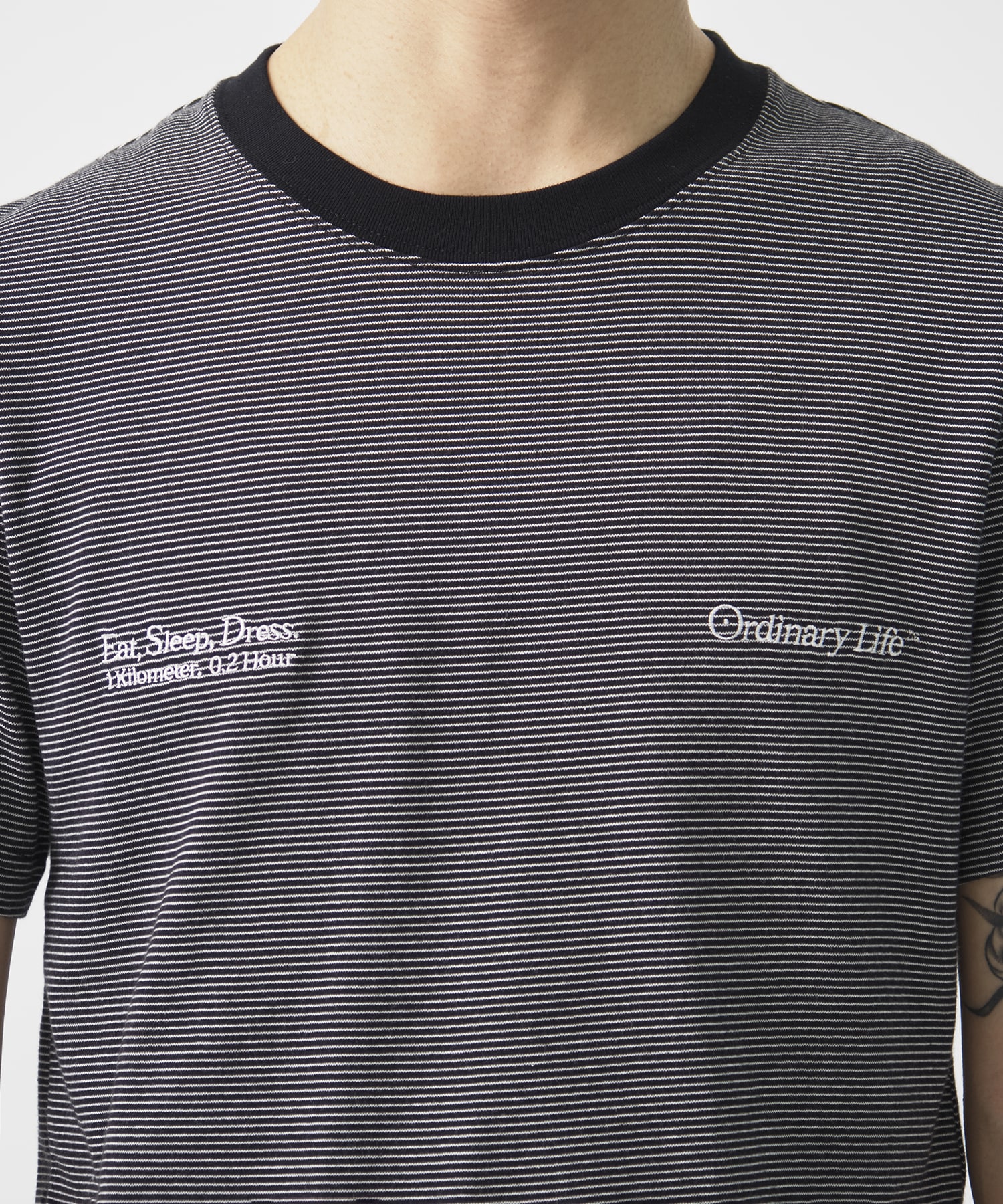 別注 ORDINARY COMPACT TEE  BORDER SHINYAKOZUKA