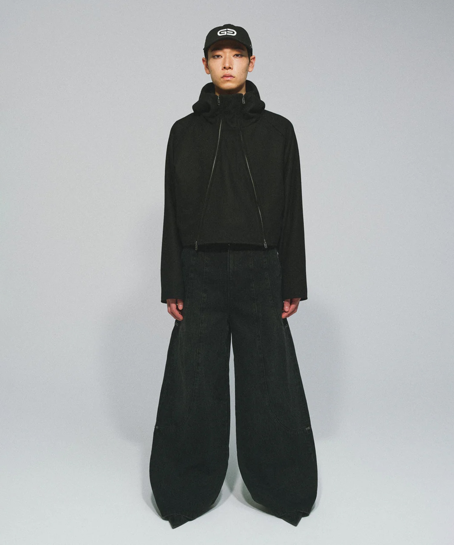 TUCK WIDE DENIM PANTS GOAT ESSENCE
