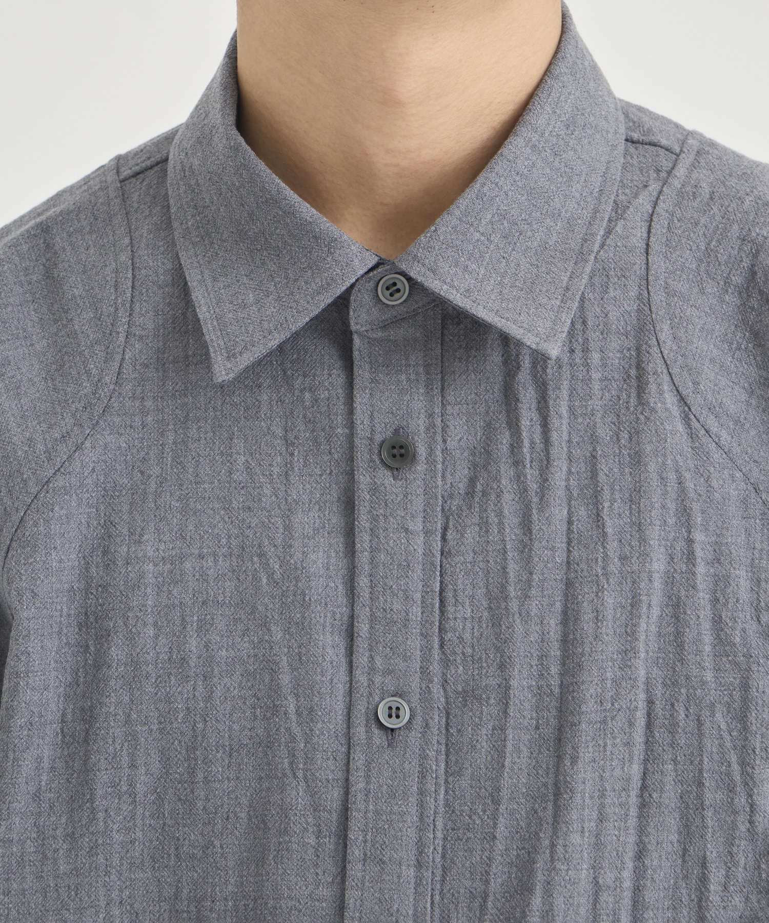 COMPACT FIT WOOL PANEL SHIRT CONZ