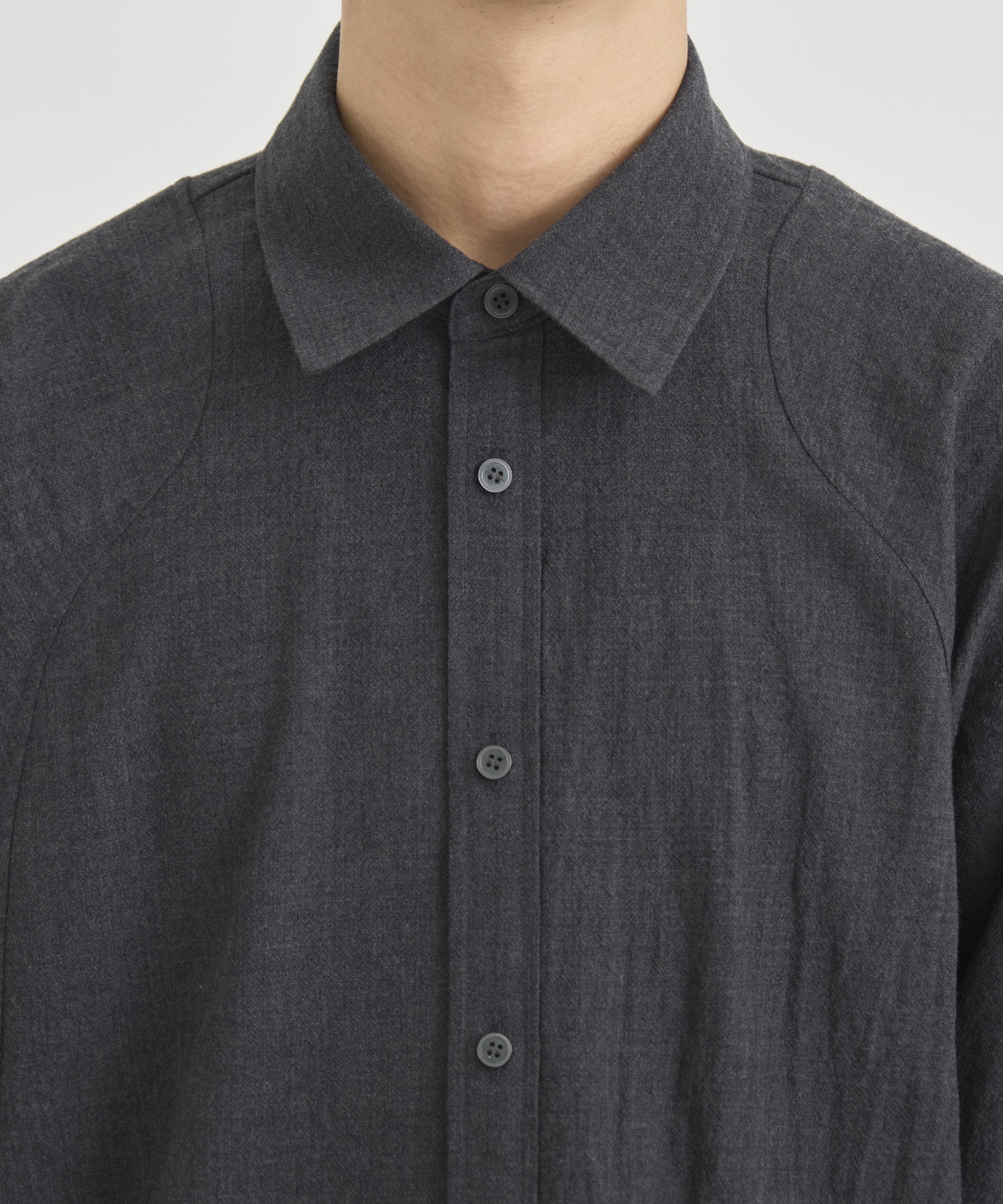 COMPACT FIT WOOL PANEL SHIRT CONZ