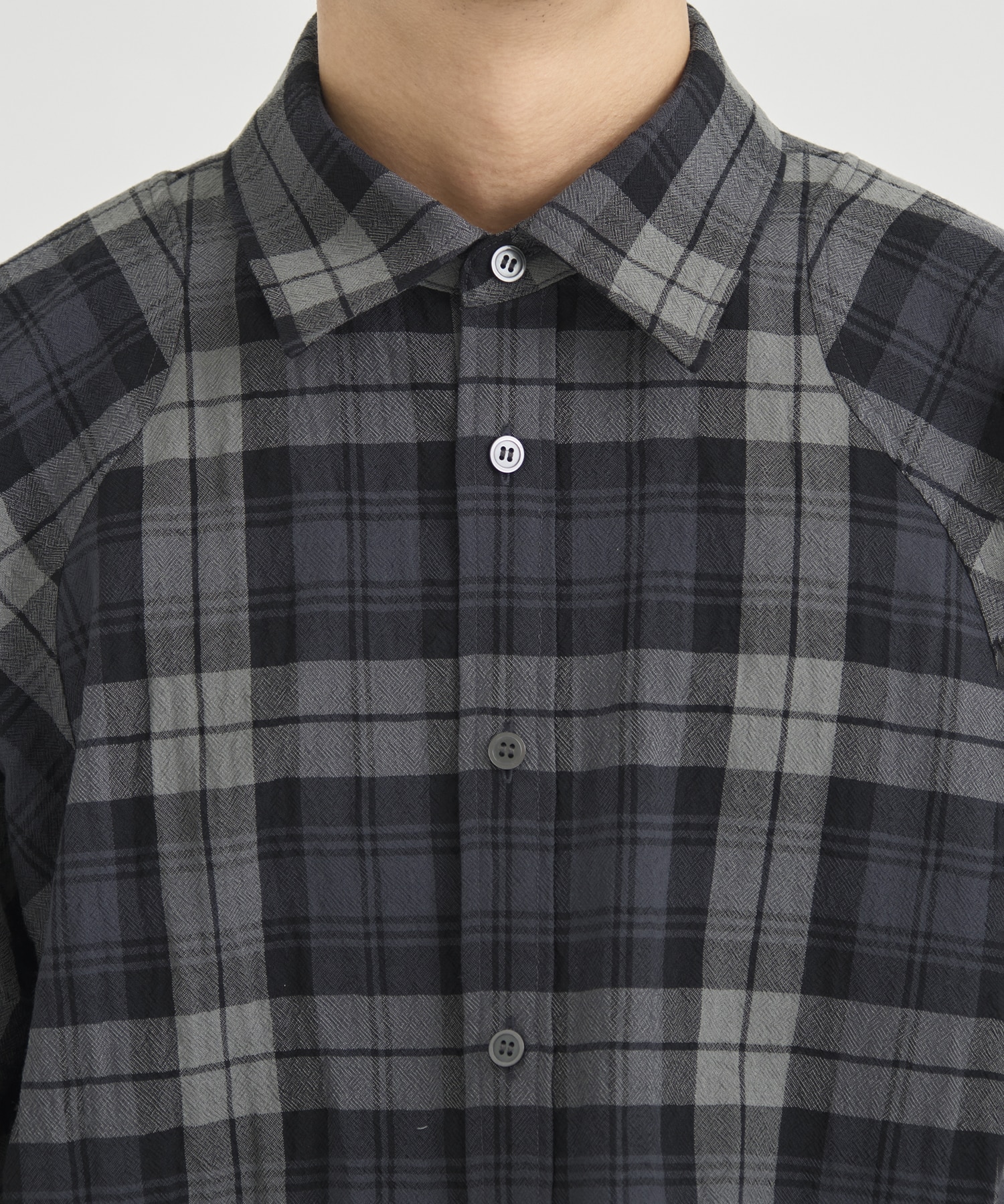 COMPACT FIT WOOL PANEL SHIRT CONZ