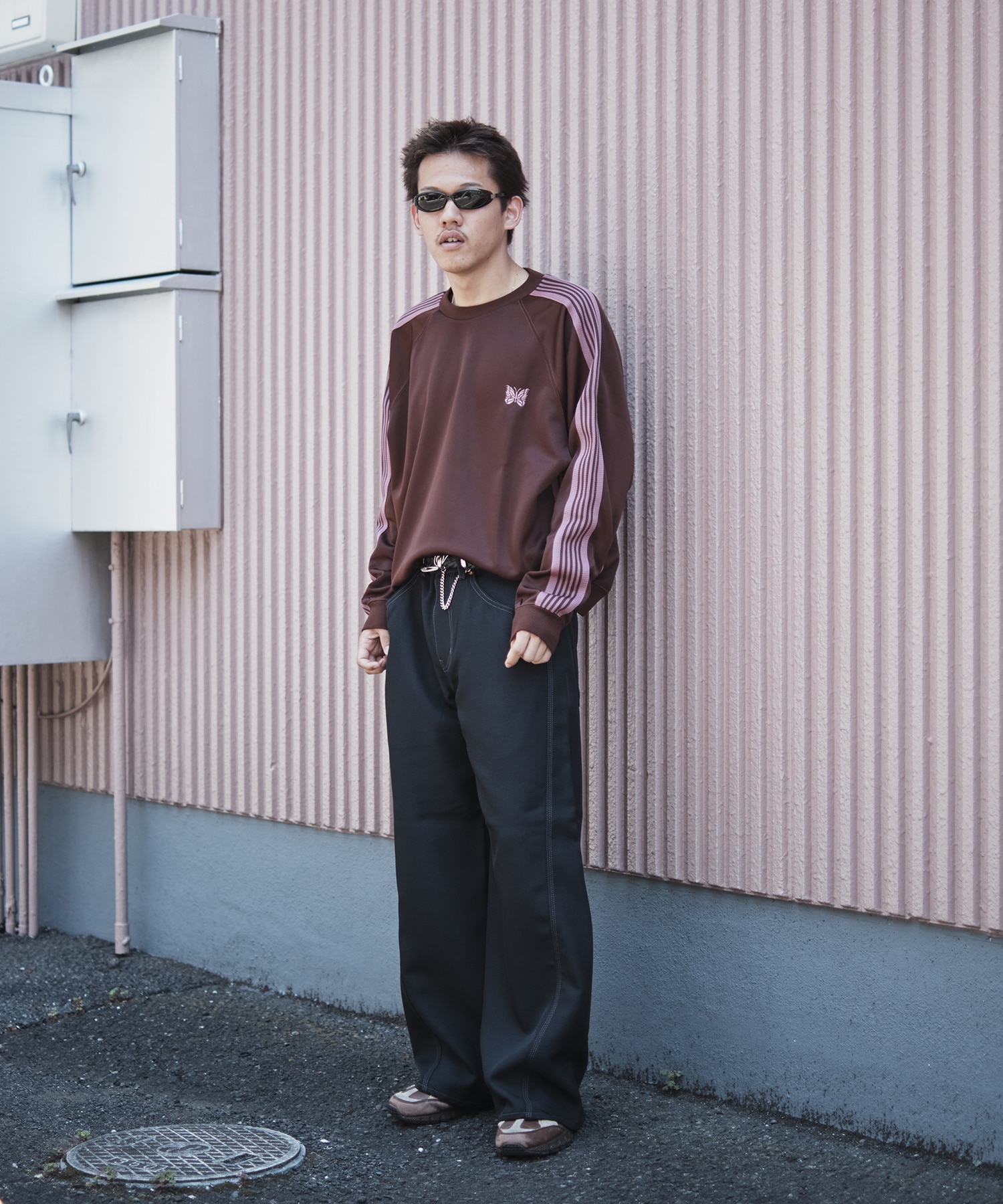 Track Crew Neck Shirt Poly Smooth Needles