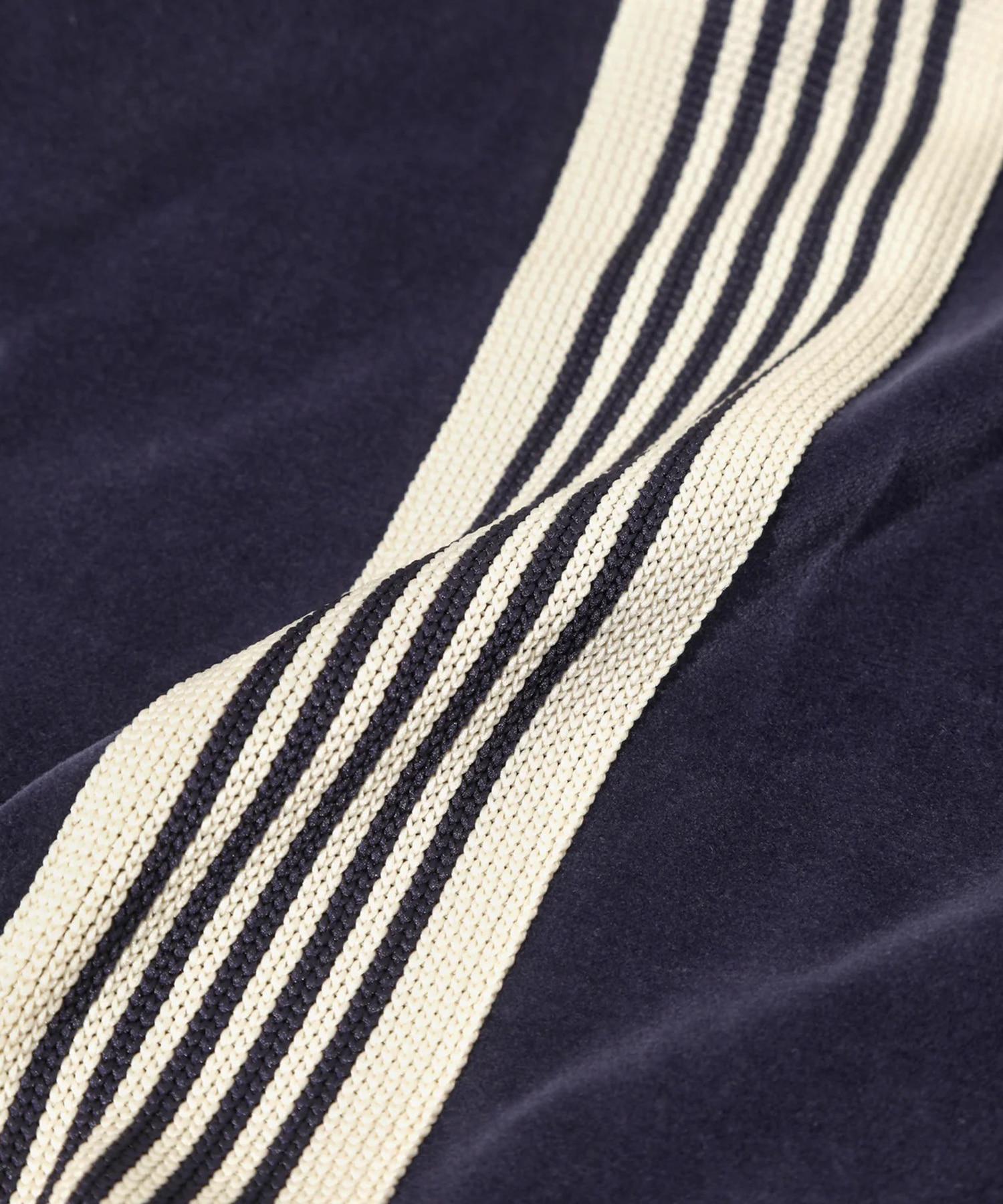 Rib Collar Track Jacket C/PE Velour Needles