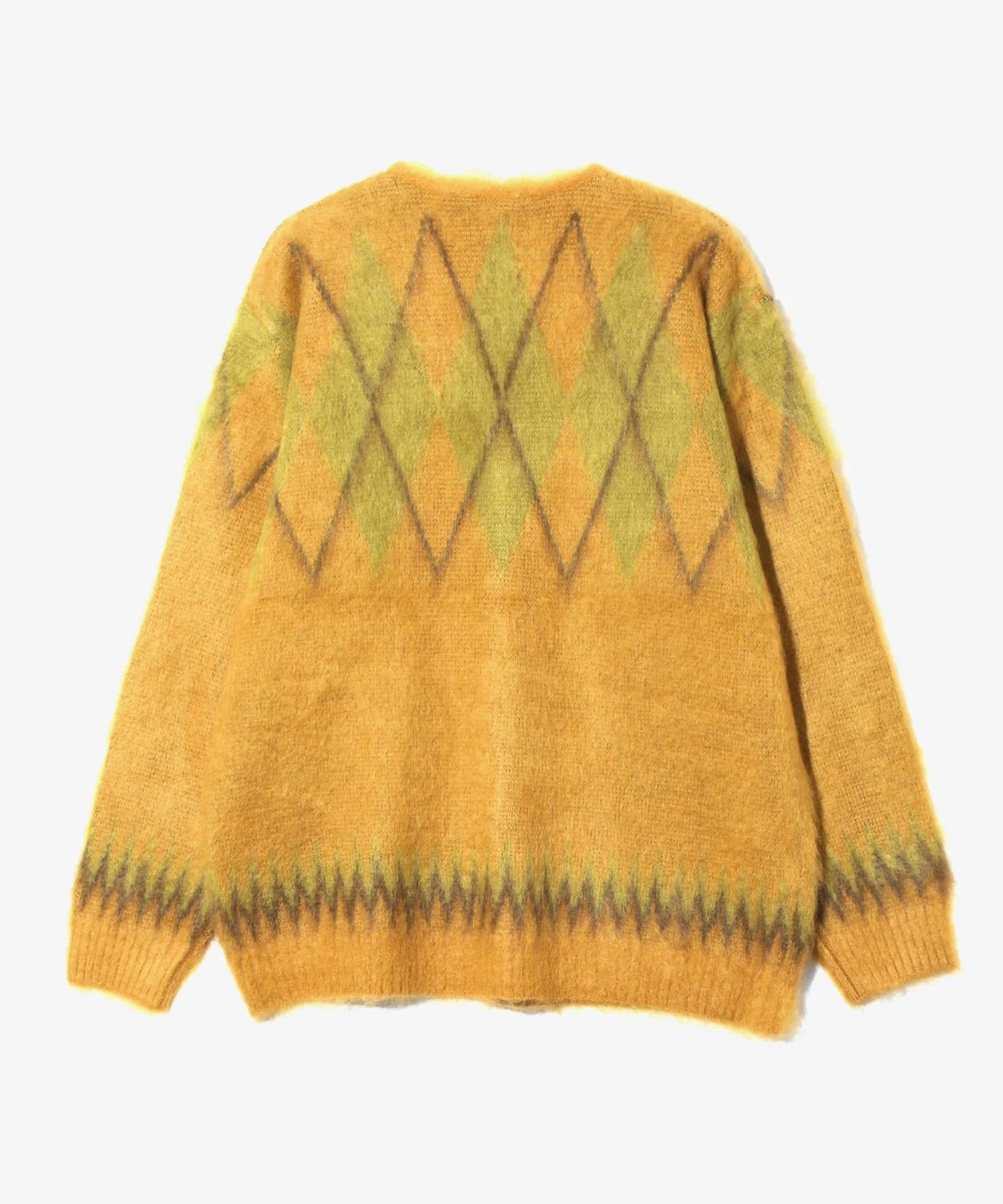 Mohair Cardigan Argyle Needles