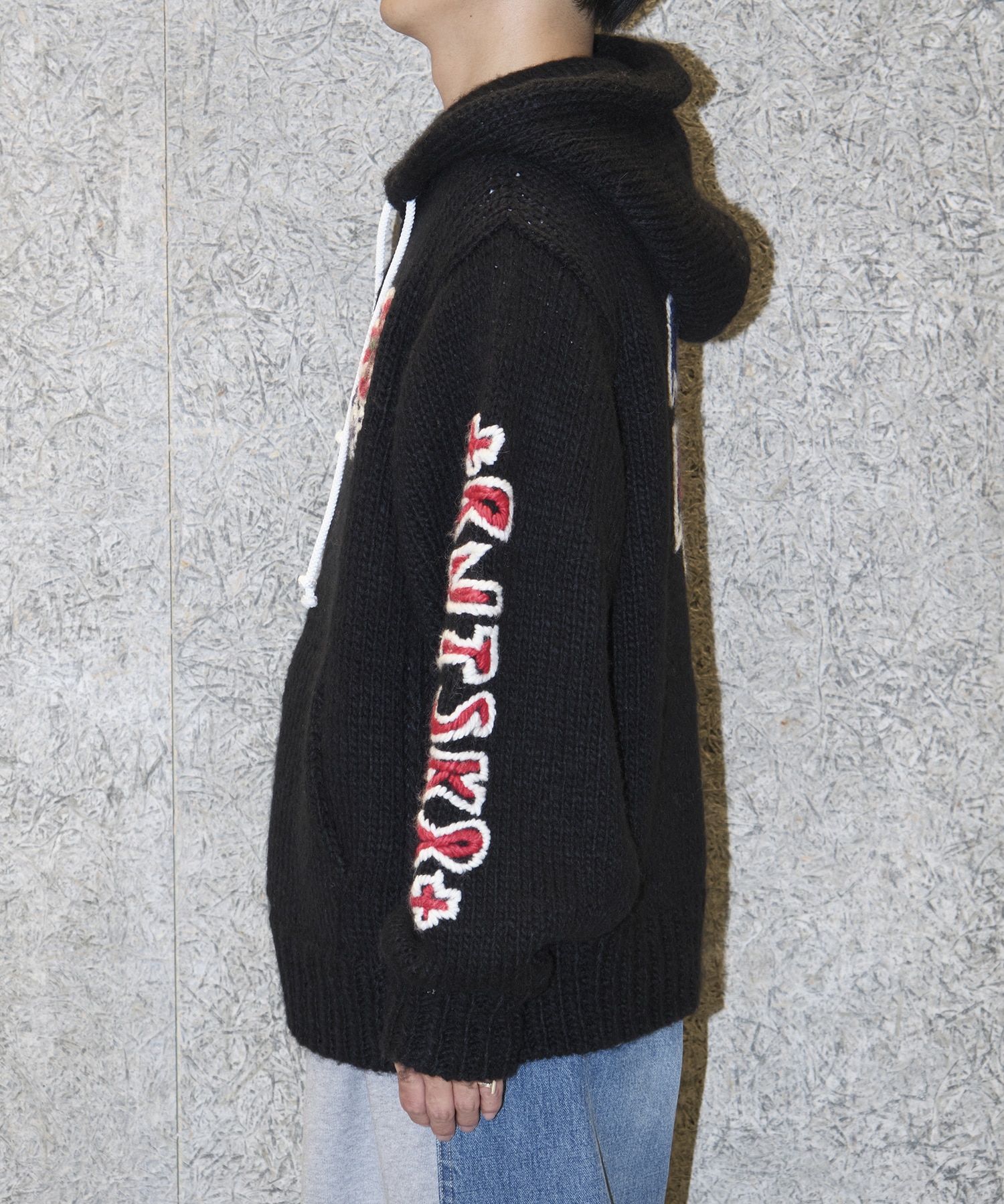 HAND KINITTED SK8 ZIP HOODIE RICE NINE TEN