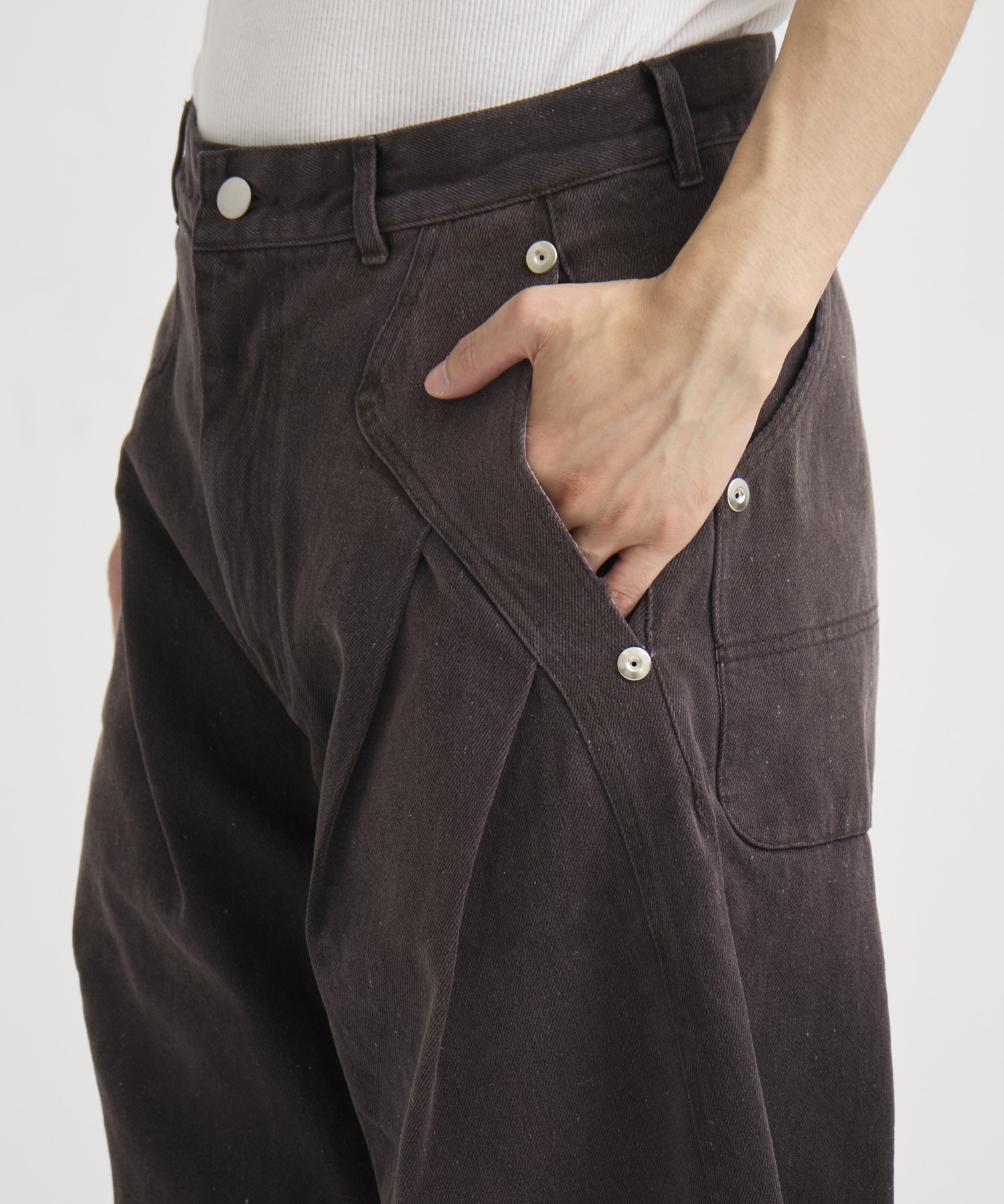 CURVED LEG JEANS CONZ
